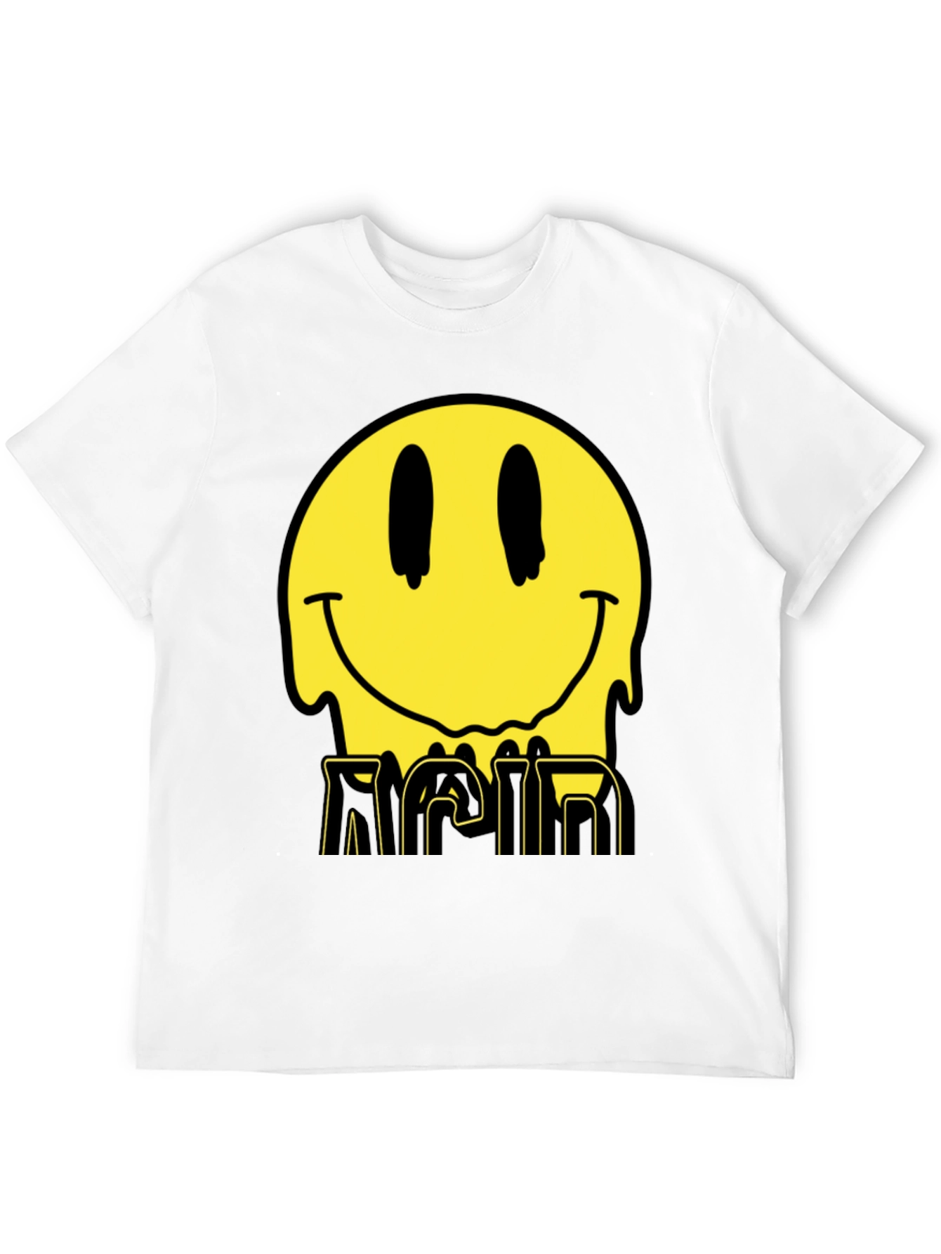 Acid Smiley Face Graphic Tee