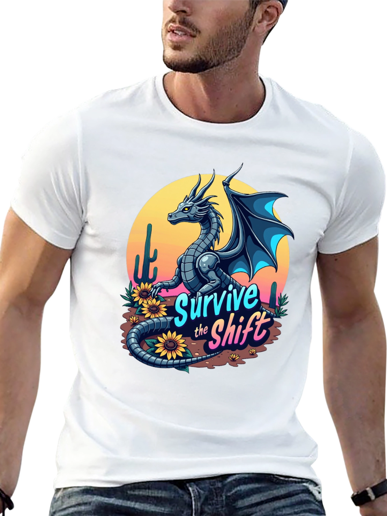 Survive the Shift Dragon Graphic Tee