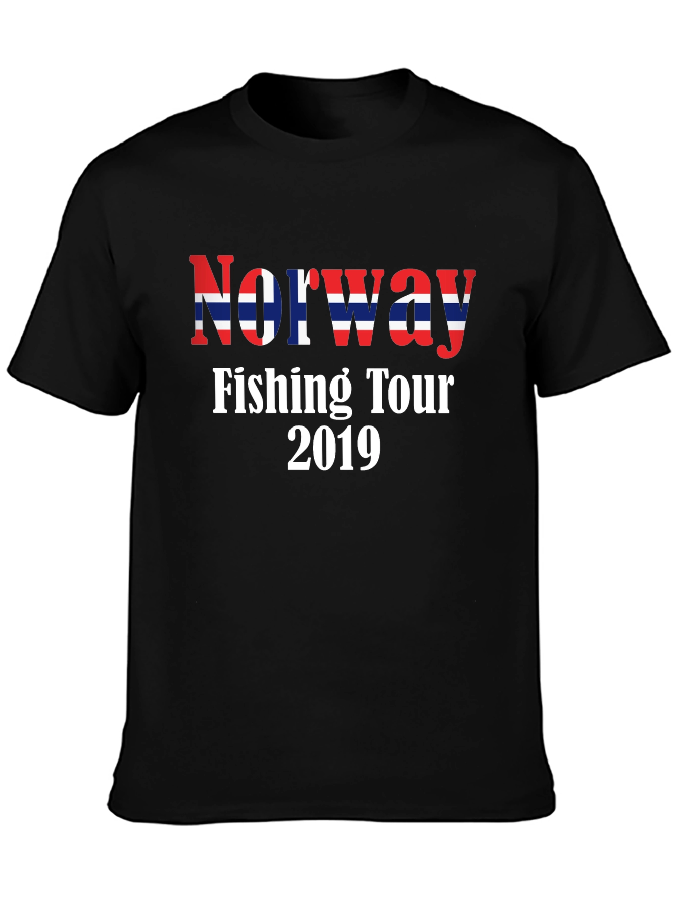 Norway Fishing Tour 2019 Black T-Shirt