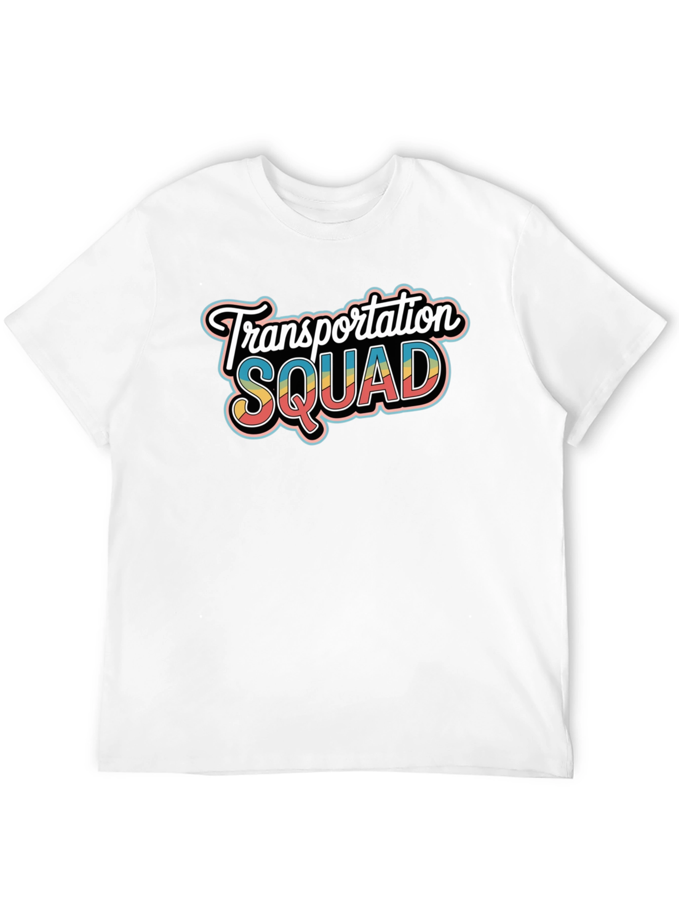 Transportation Squad Graphic Tee - Black Crew Neck
