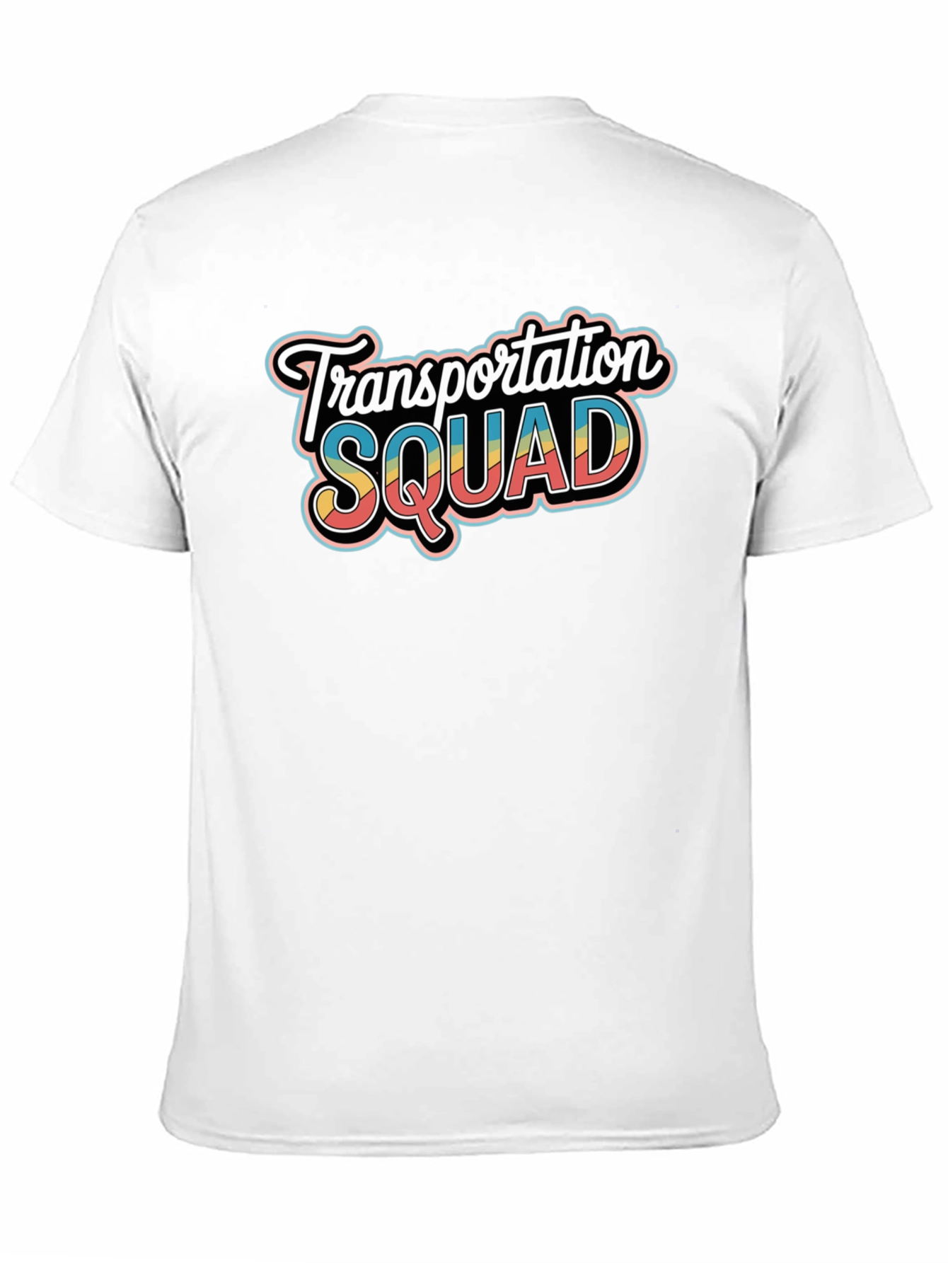 Transportation Squad Graphic Tee - Black Crew Neck