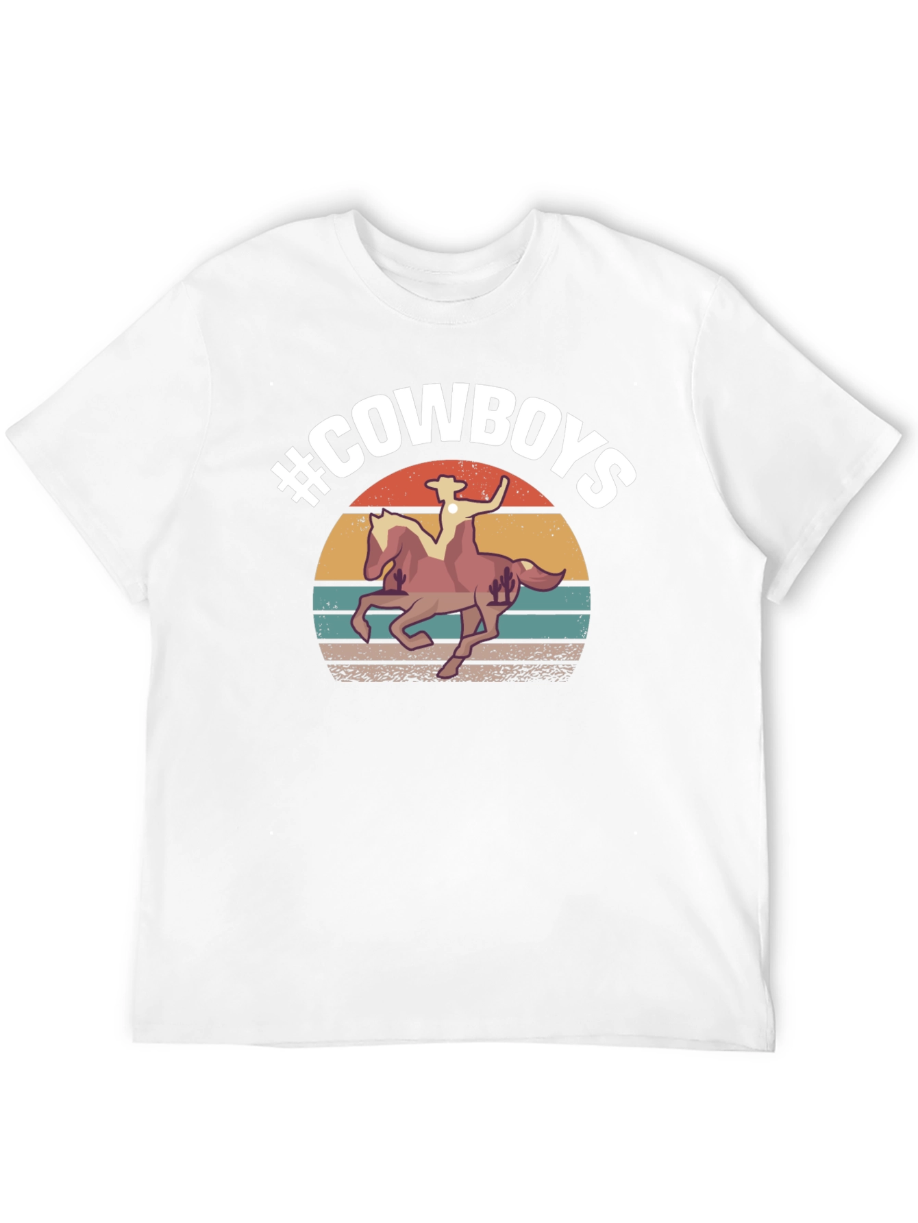 #Cowboys Graphic Tee - Western Style T-Shirt