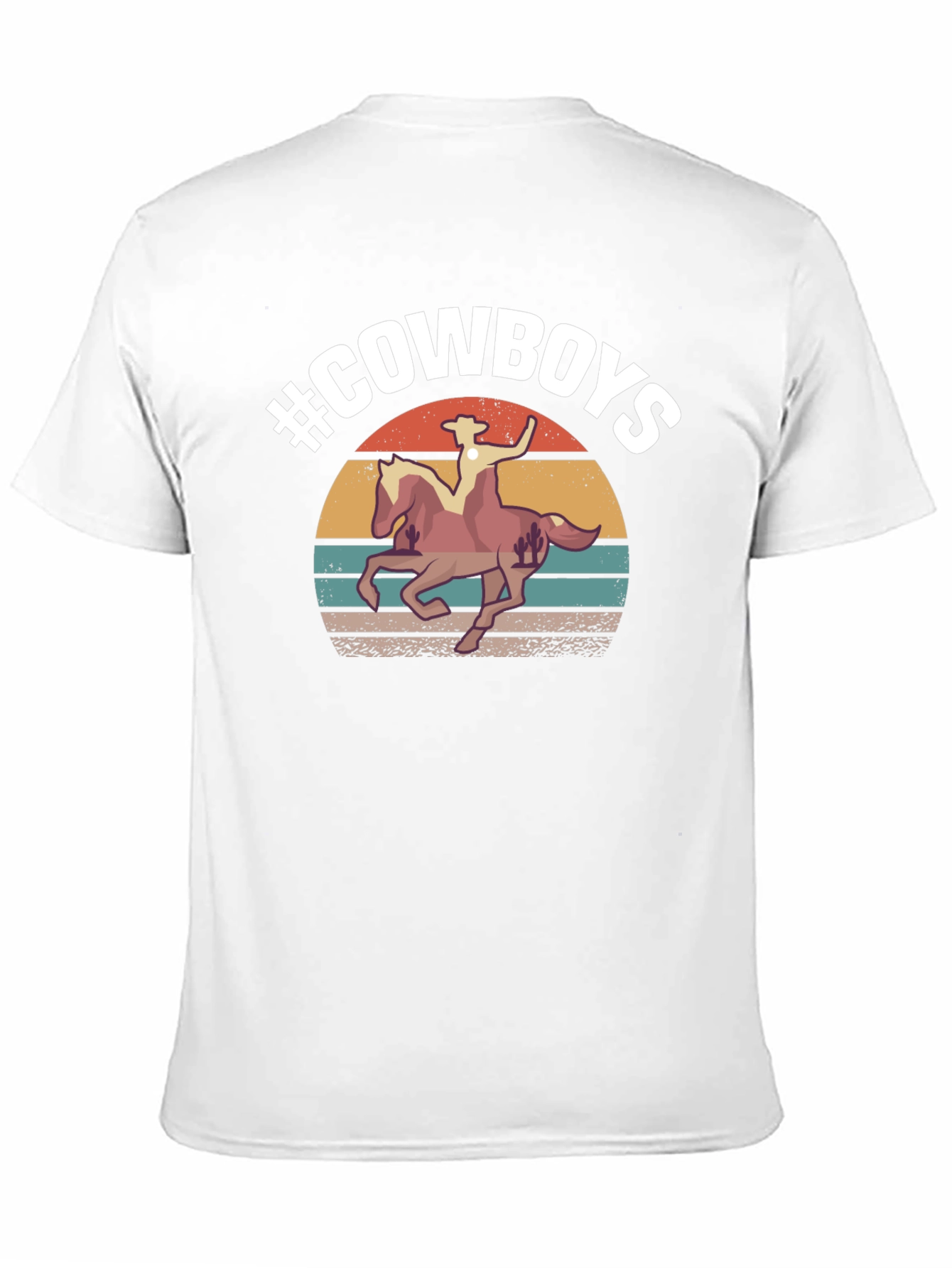 #Cowboys Graphic Tee - Western Style T-Shirt