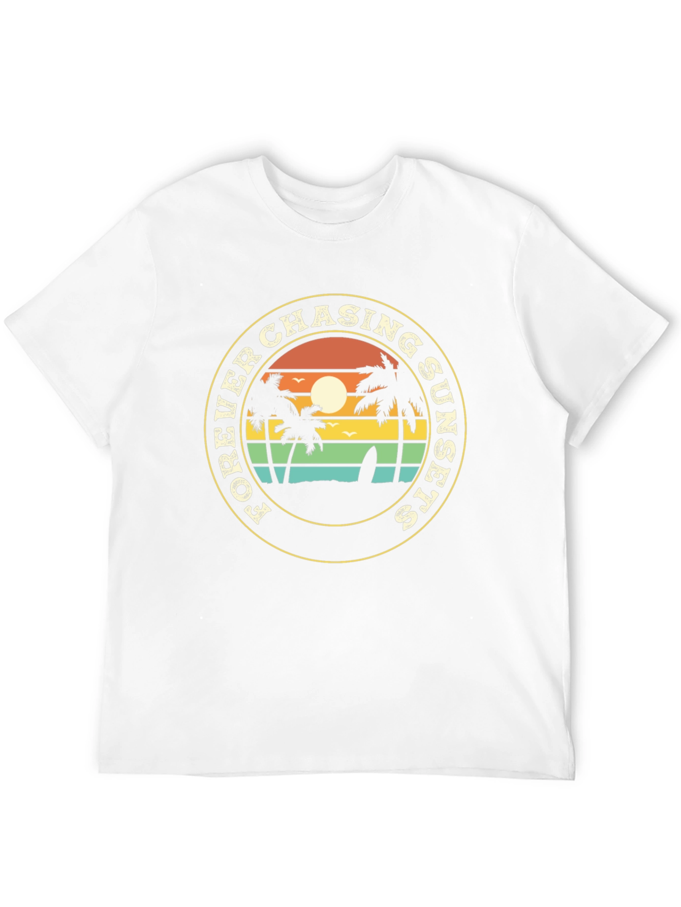 Forever Chasing Sunsets Black Graphic Tee