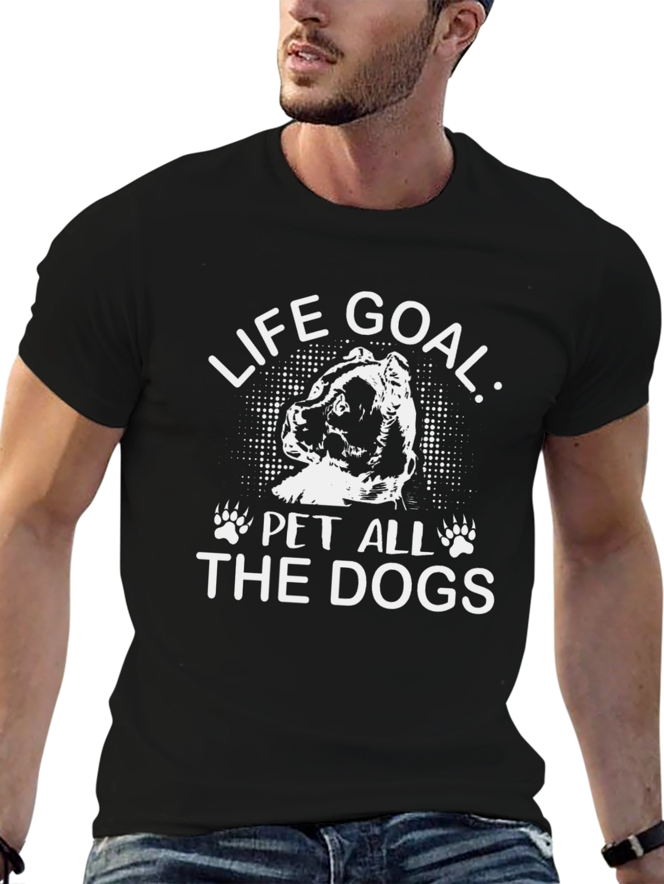 Life Goal: Pet All The Dogs Graphic Tee