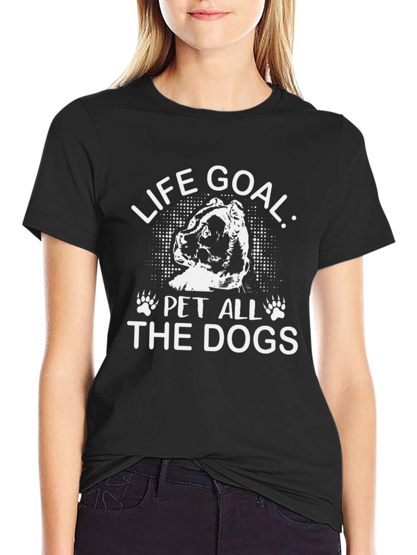 Life Goal: Pet All The Dogs Graphic Tee
