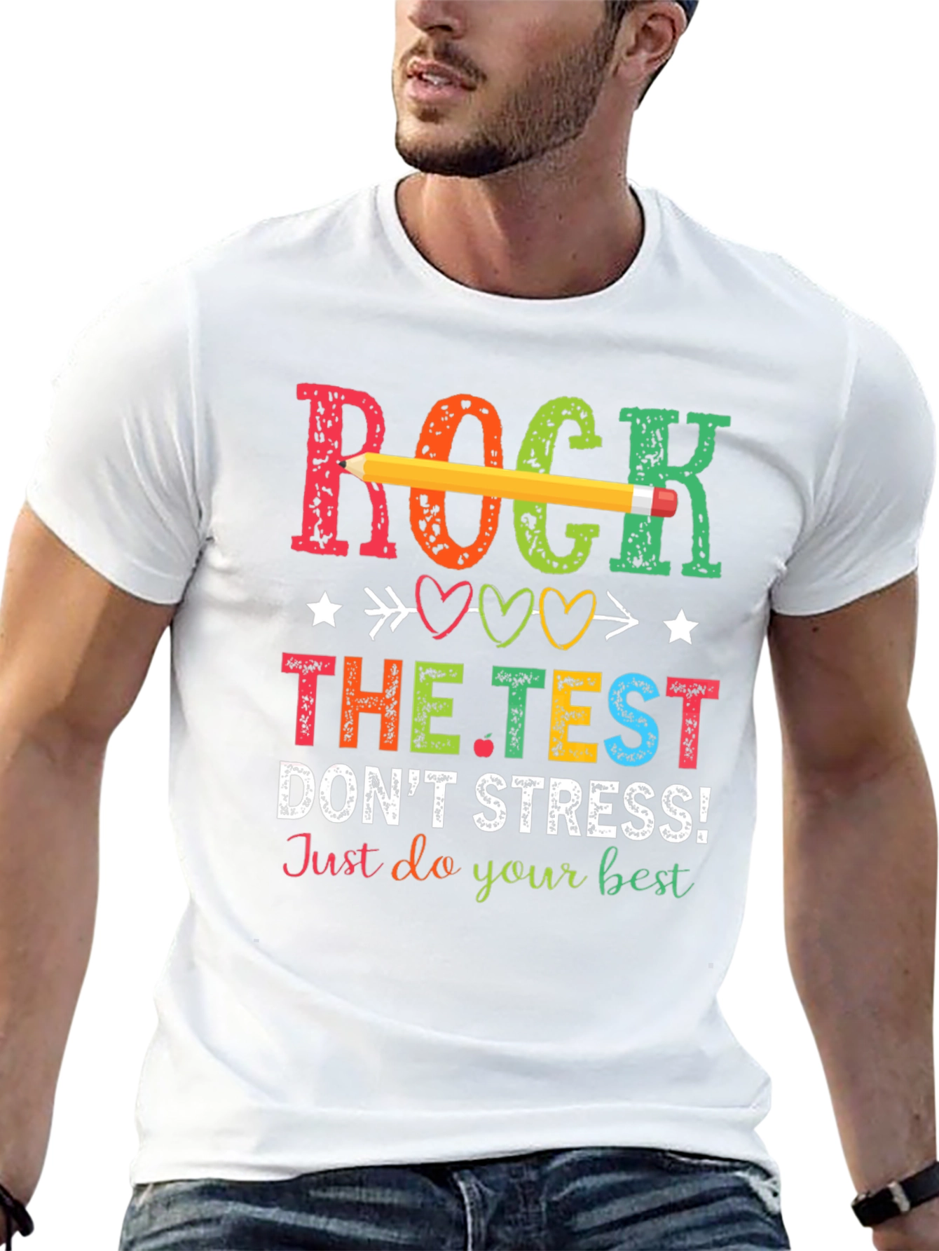 Rock The Test T-Shirt - Dont Stress!