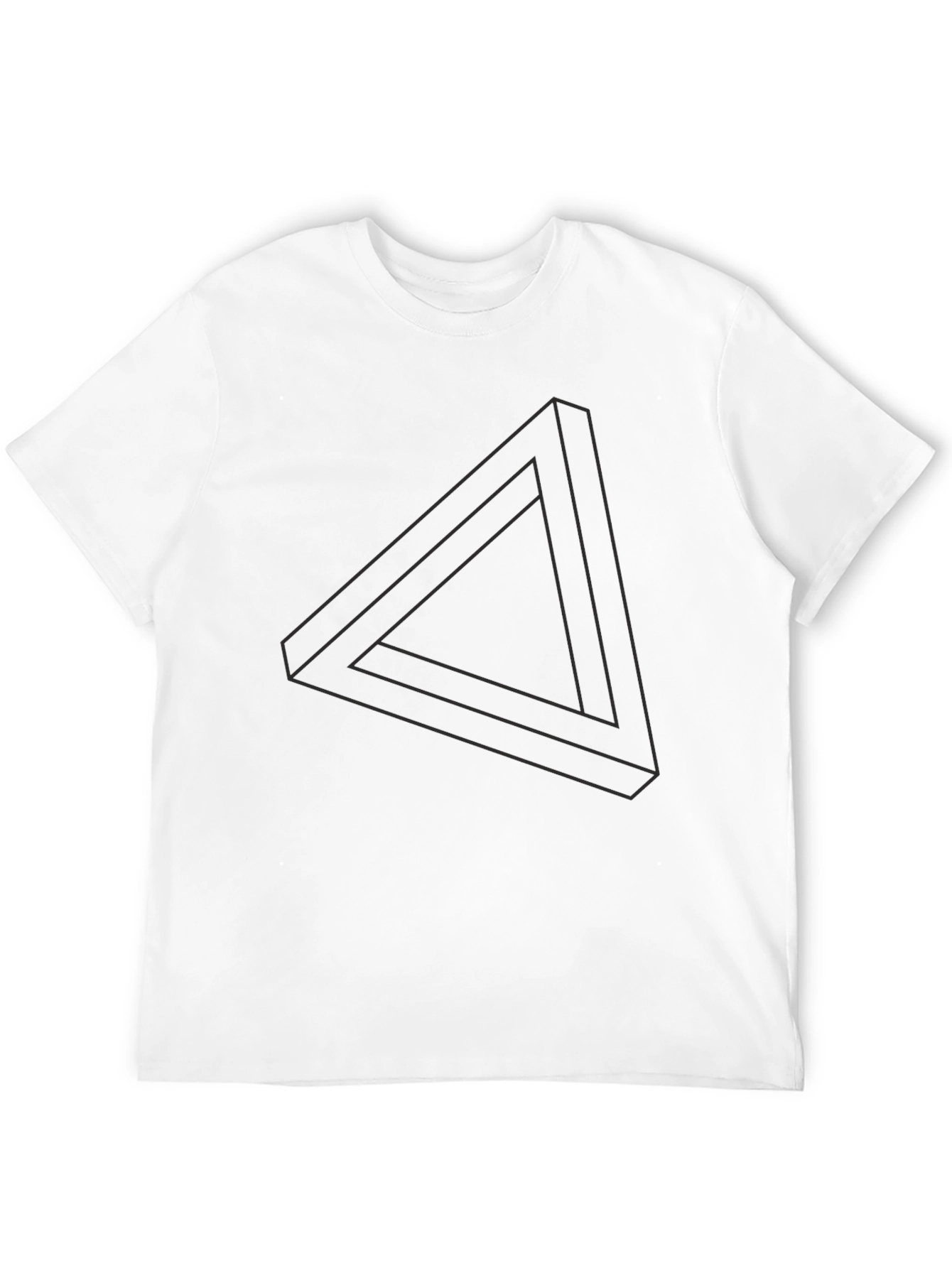 Impossible Triangle Graphic Tee - Modern Illusion Design