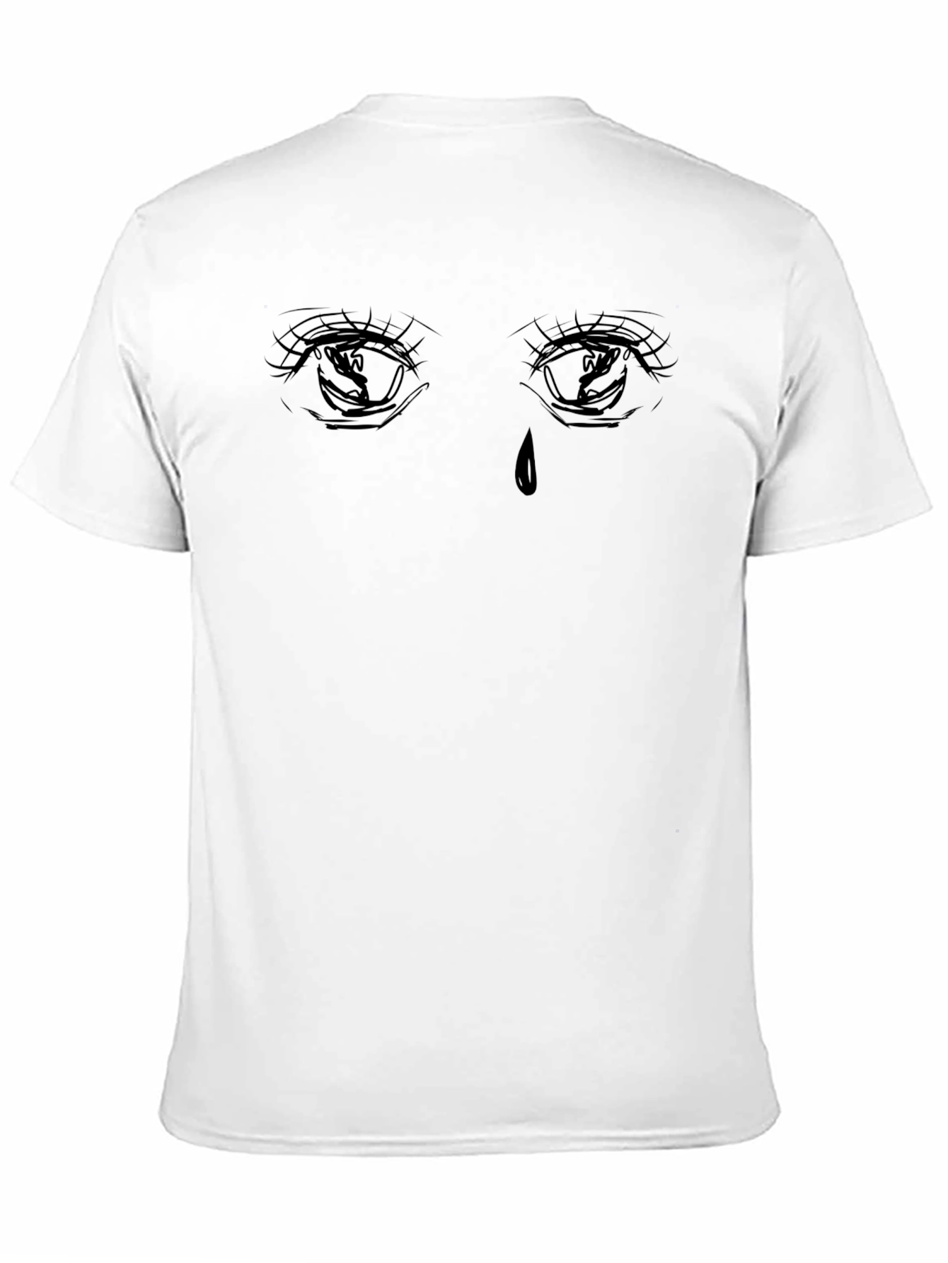 Emo Eyes Graphic Black T-Shirt