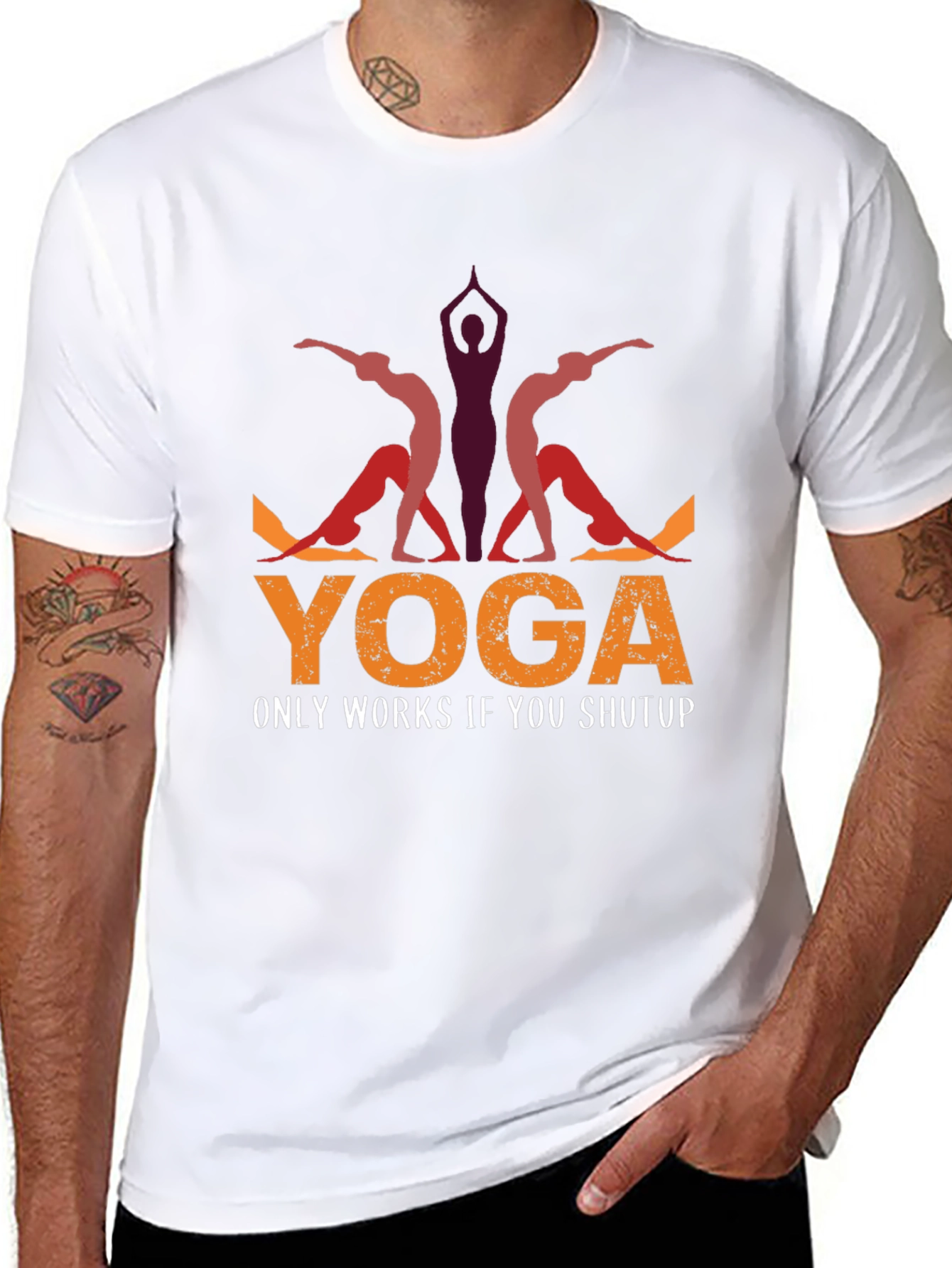 Yoga Only Works If You Shutup T-Shirt