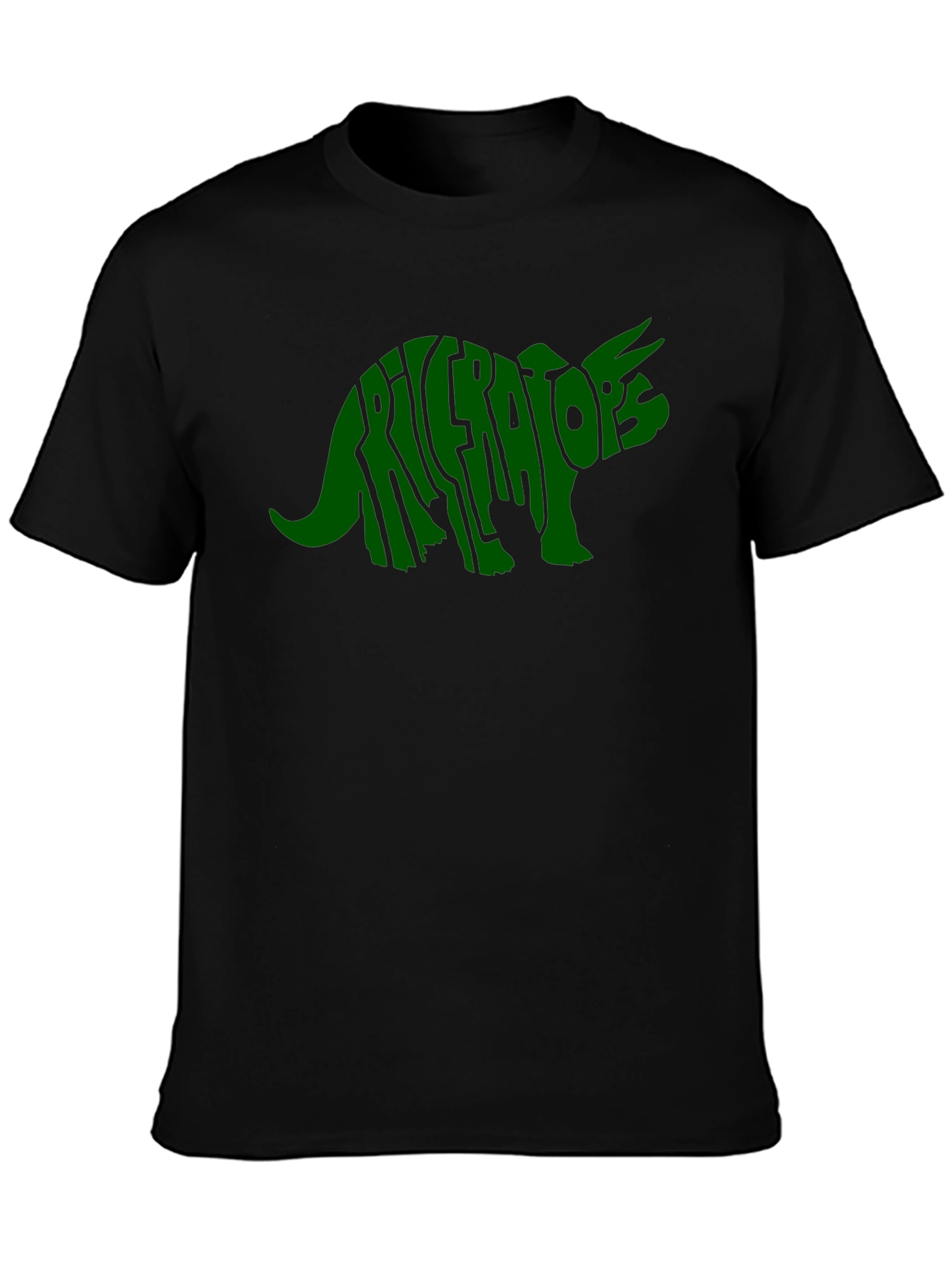 Triceratops Dinosaur Word Art T-Shirt