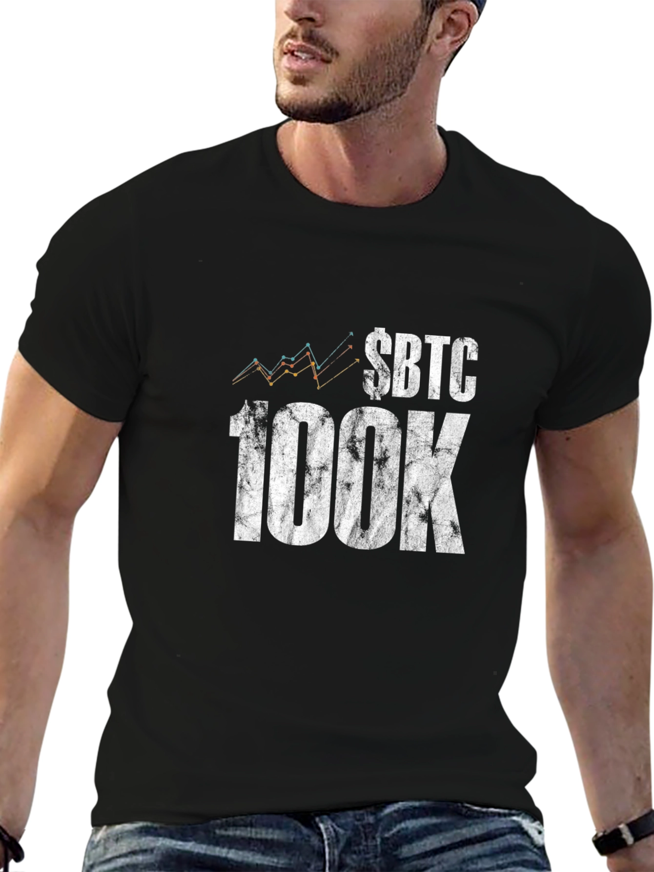 $BTC 100K Crypto T-Shirt - Black