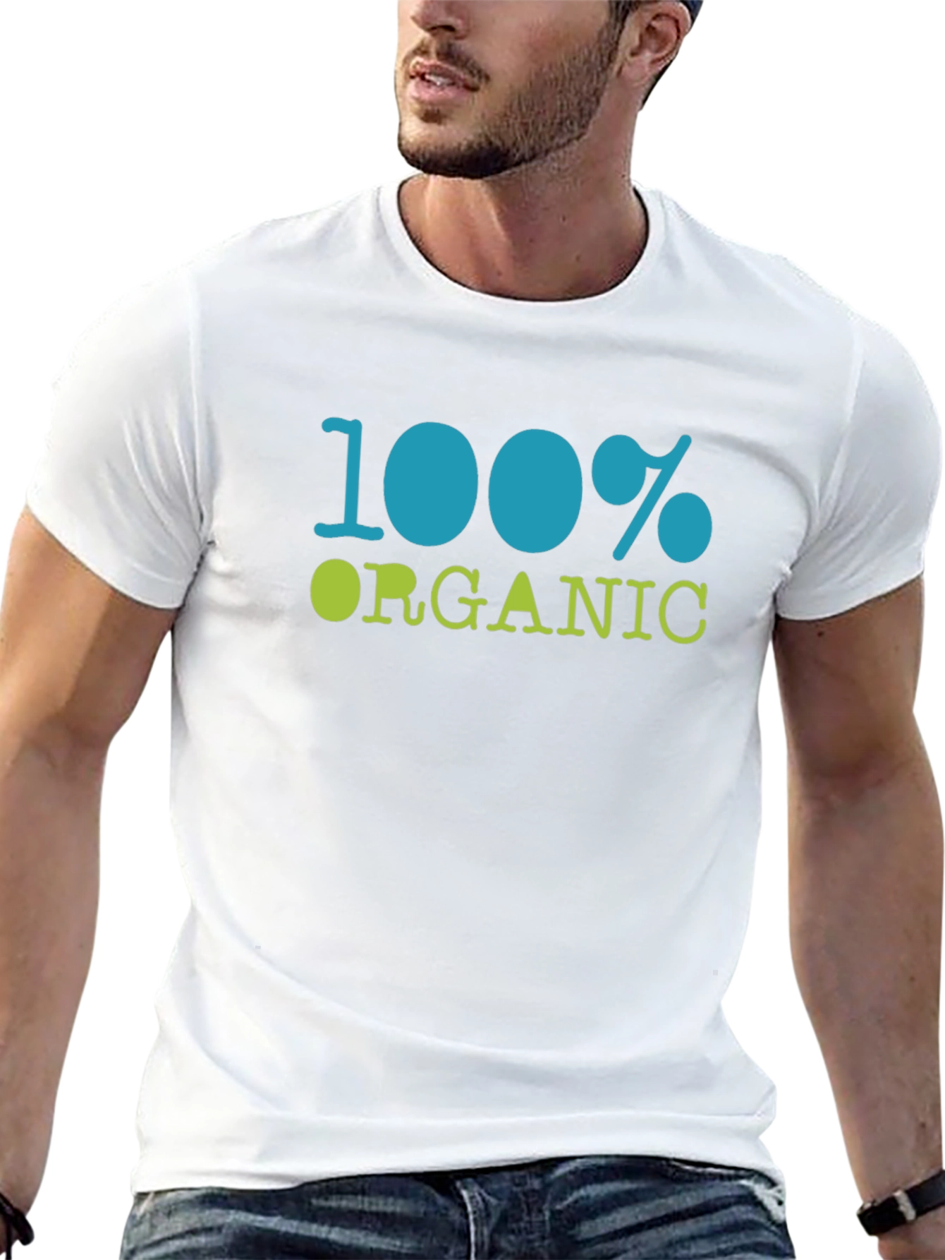 100% Organic Black Cotton T-Shirt