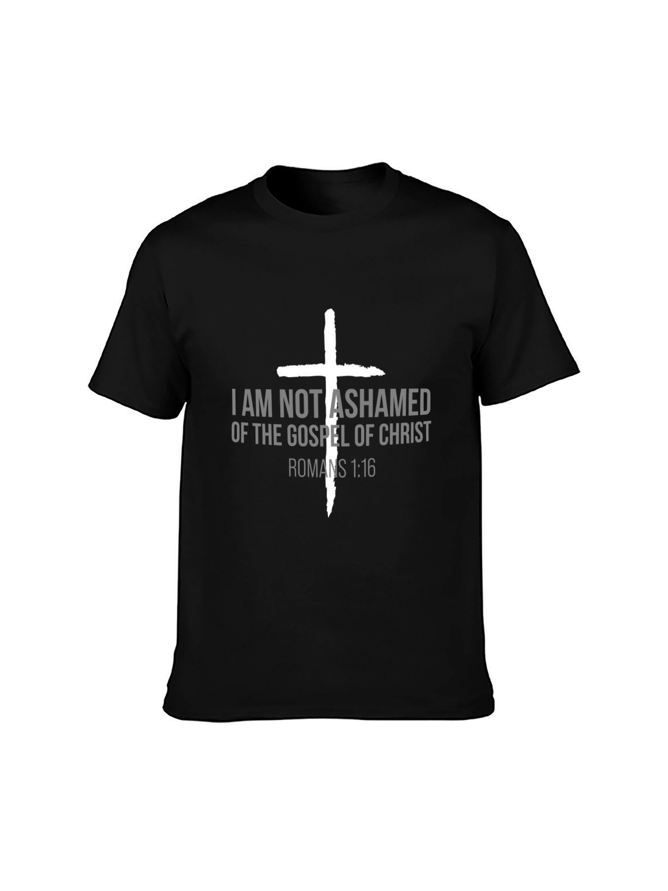 “I Am Not Ashamed of the Gospel” Christian T-Shirt - Romans 1:16 Faith Statement Tee for Men & Women