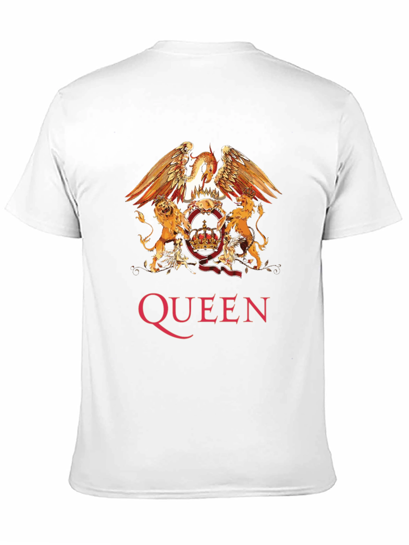 Queen Band Crest Graphic Print T-Shirt