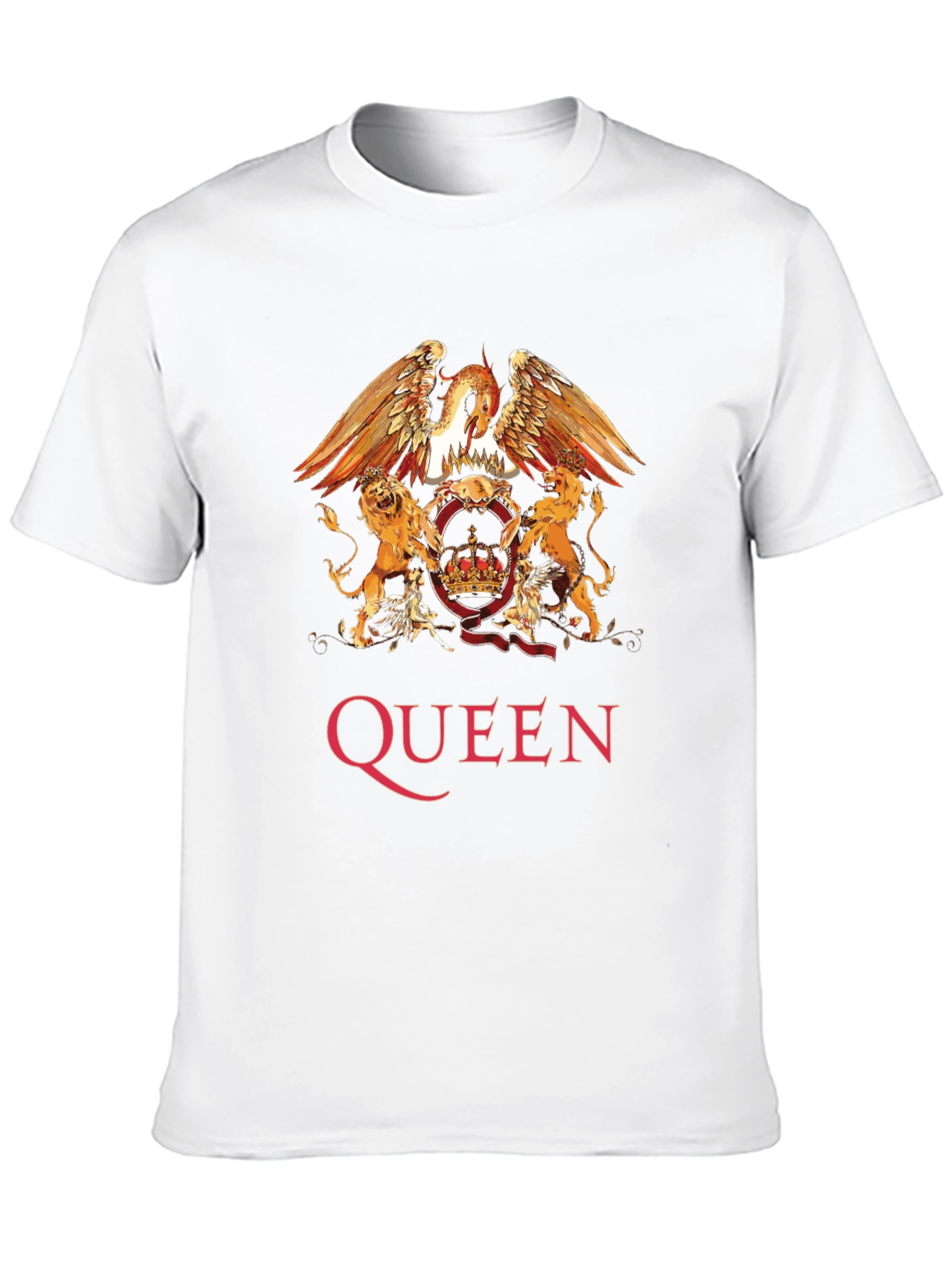 Queen Band Crest Graphic Print T-Shirt