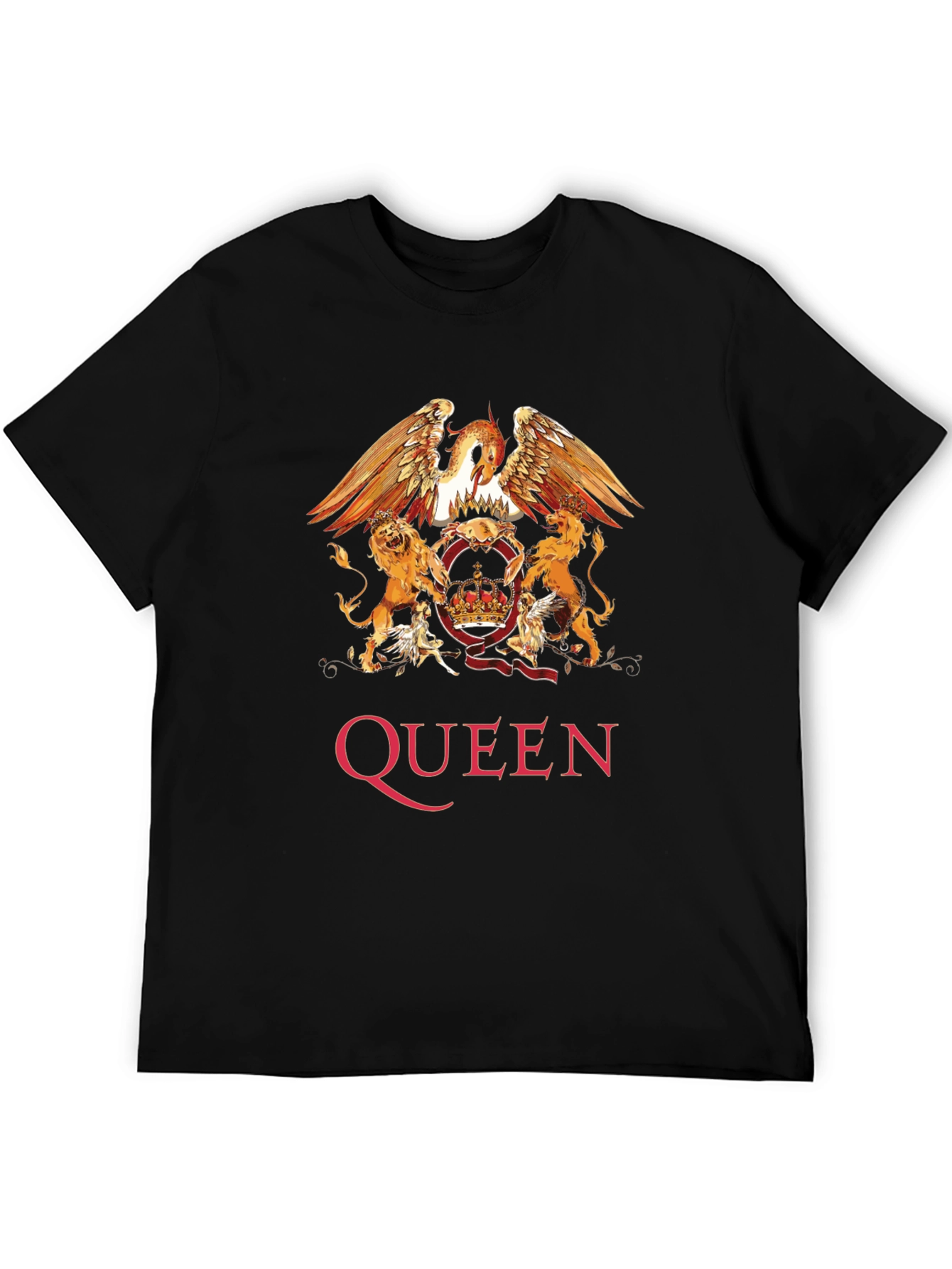 Queen Band Crest Graphic Print T-Shirt
