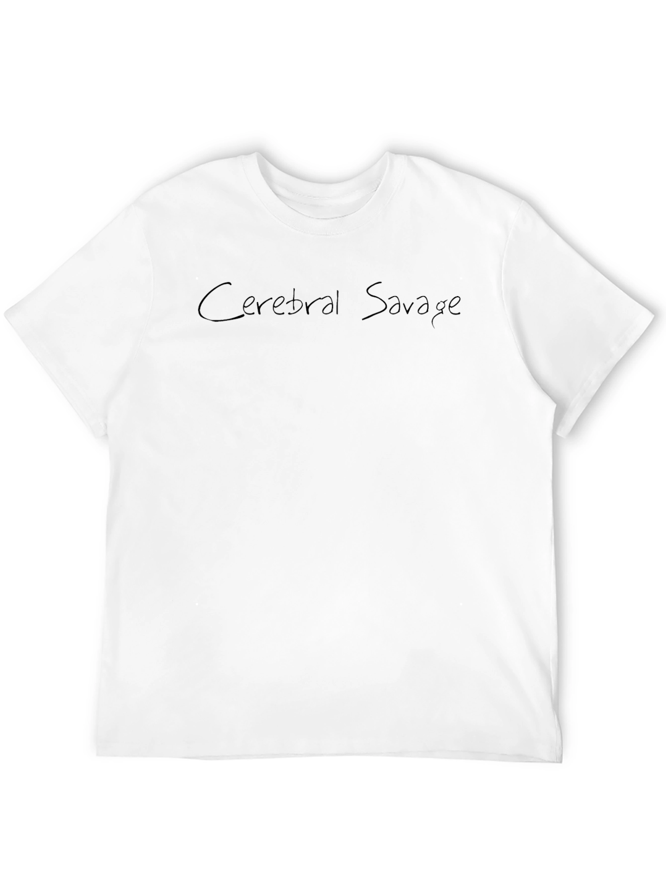 Cerebral Savage Black Graphic Tee - Casual Wear