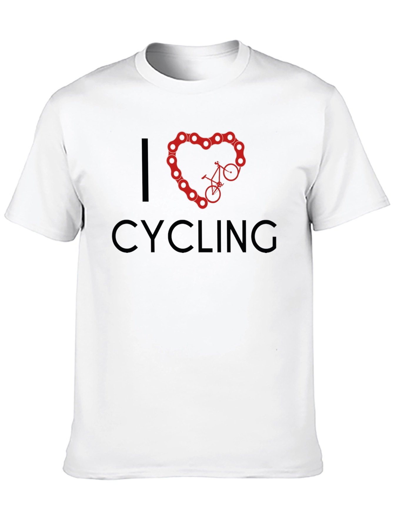 I Heart Cycling Black T-Shirt