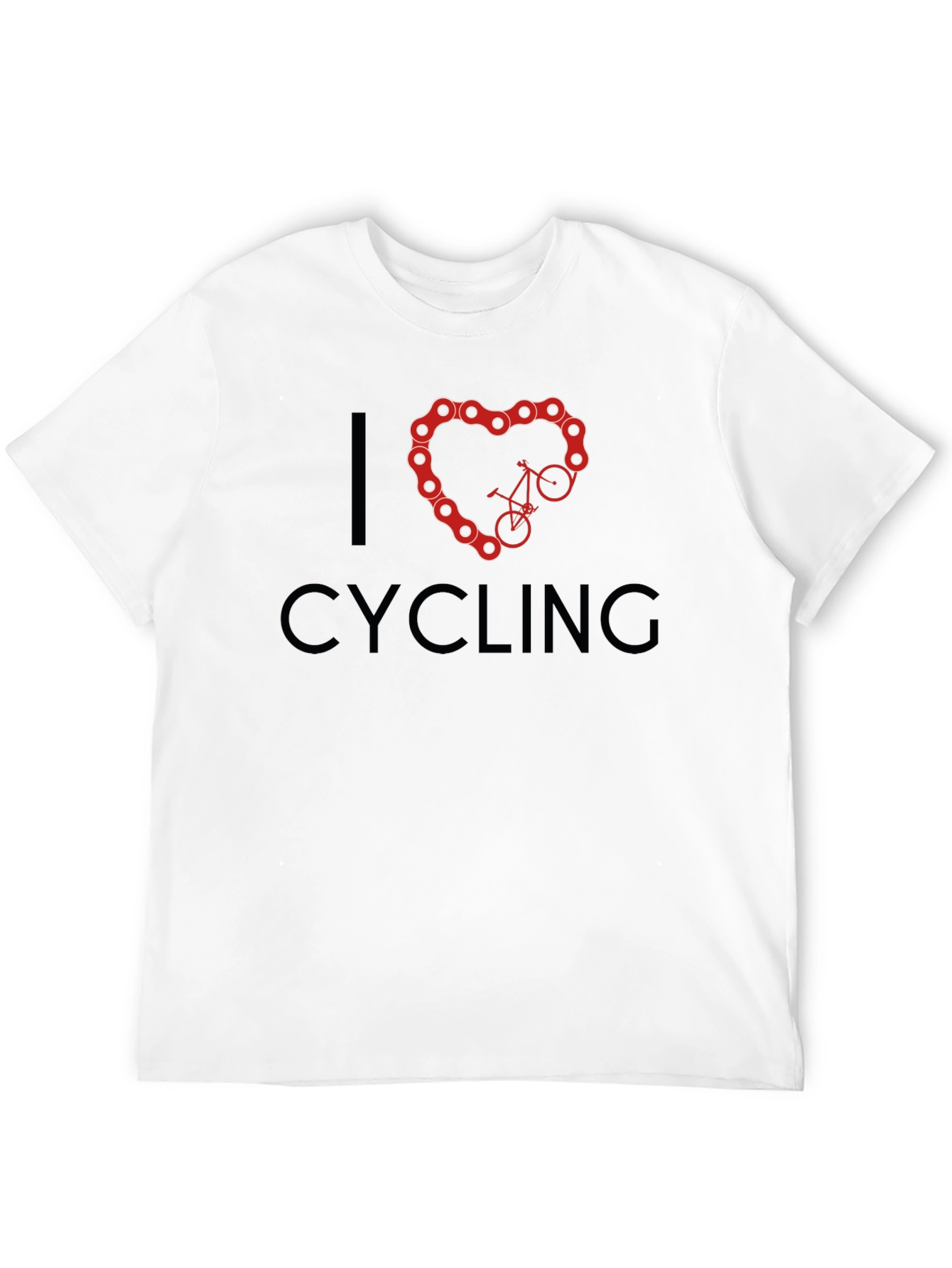 I Heart Cycling Black T-Shirt