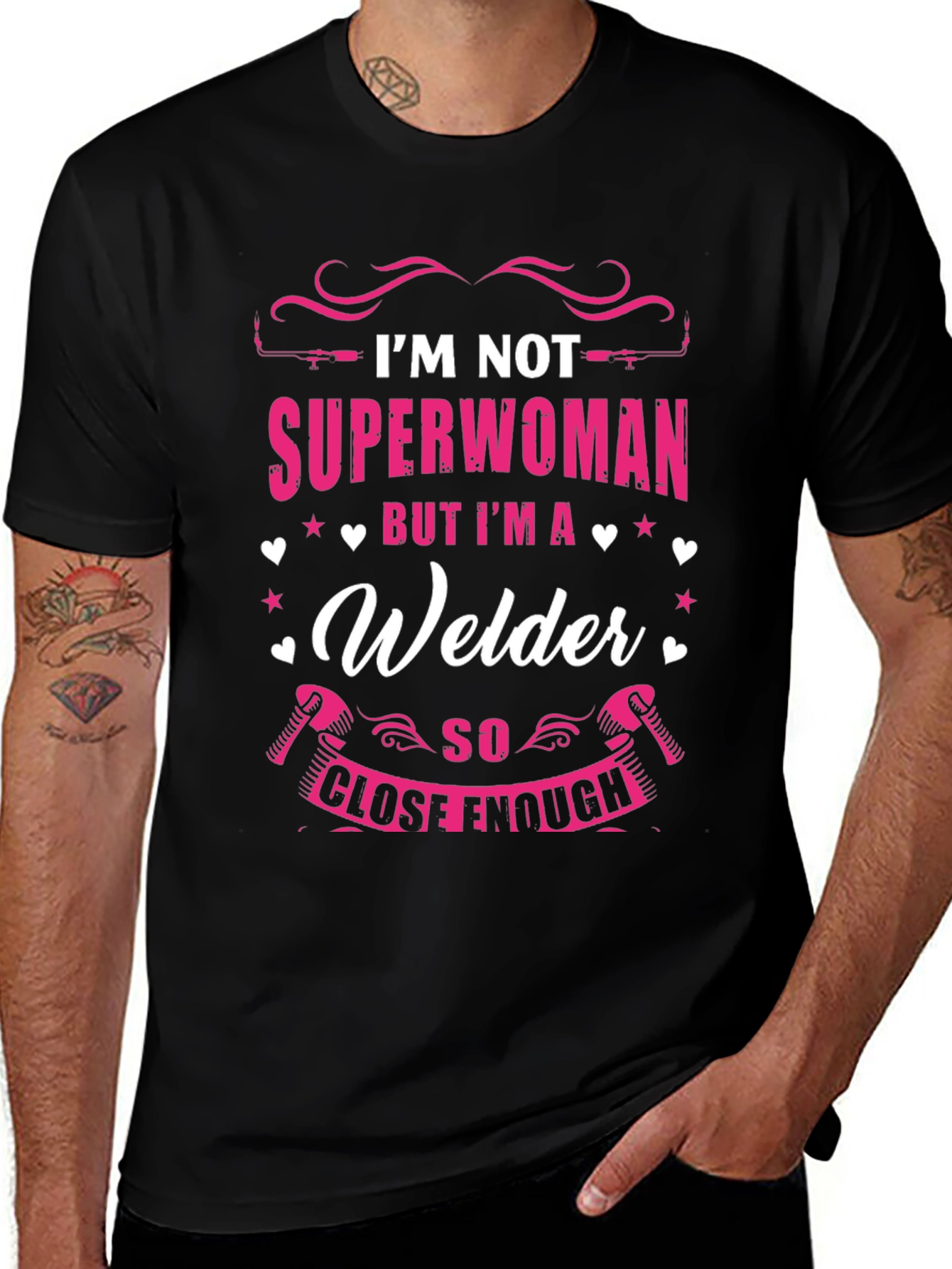 Welder Superwoman Graphic Tee