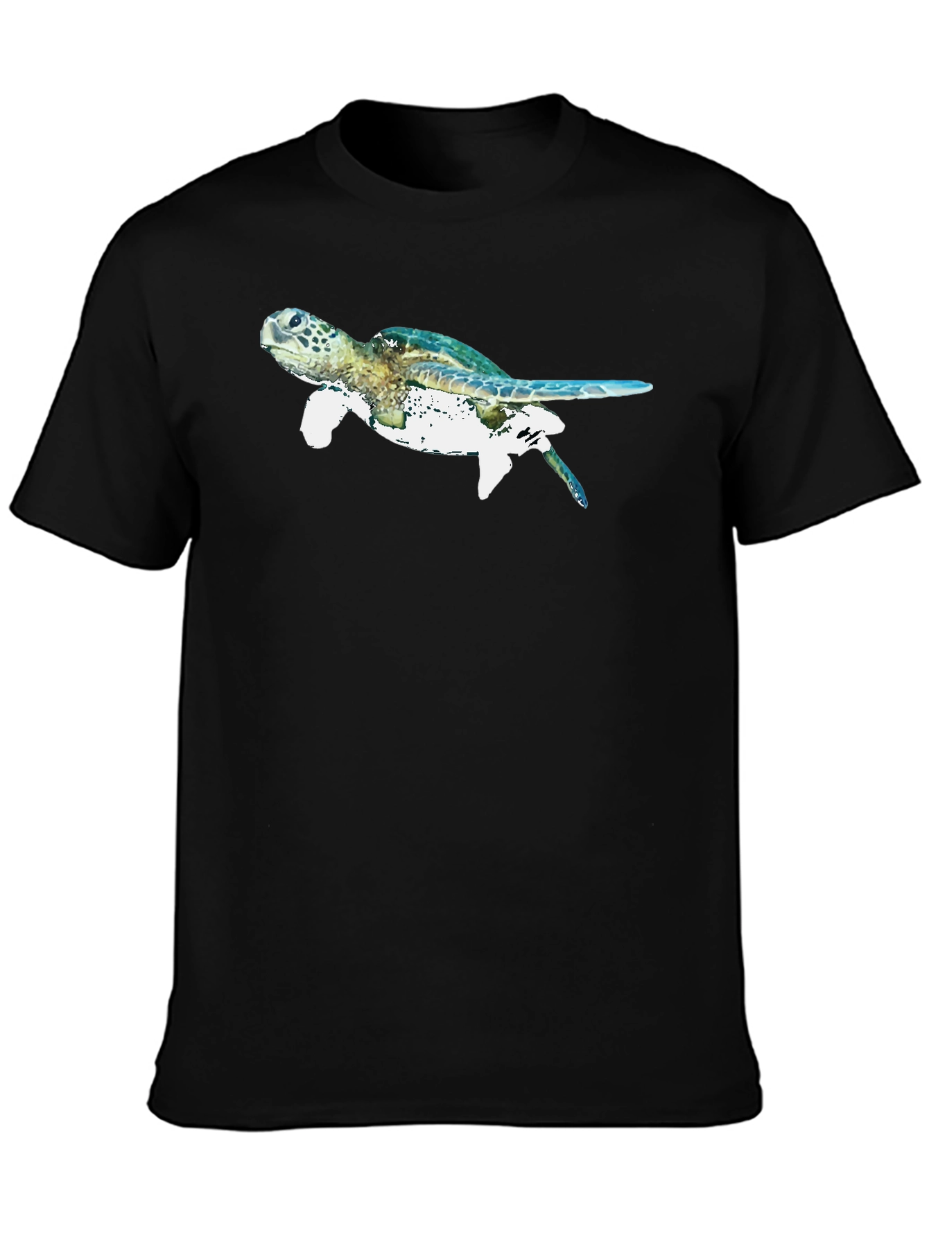 Sea Turtle Graphic Black T-Shirt