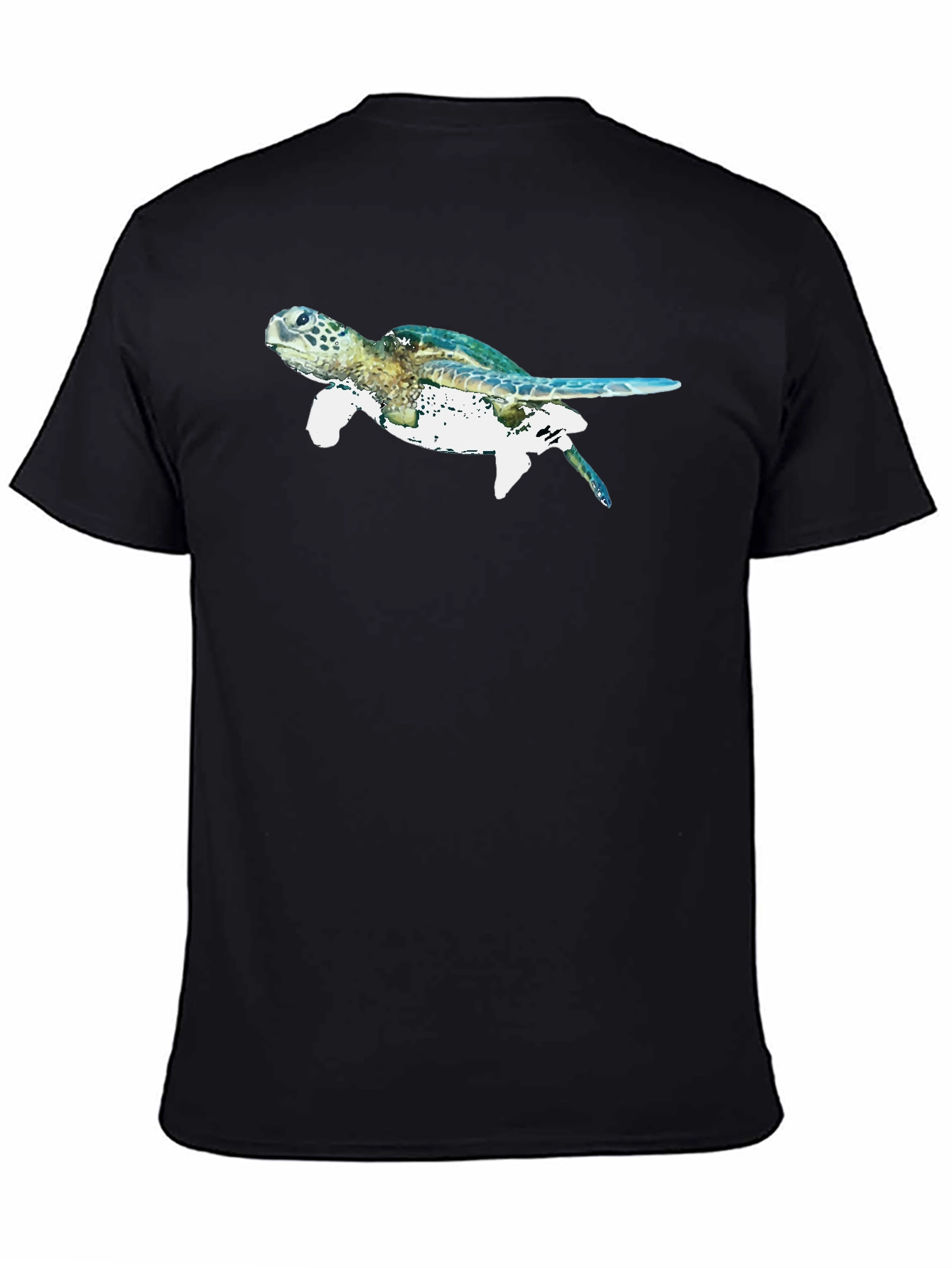 Sea Turtle Graphic Black T-Shirt