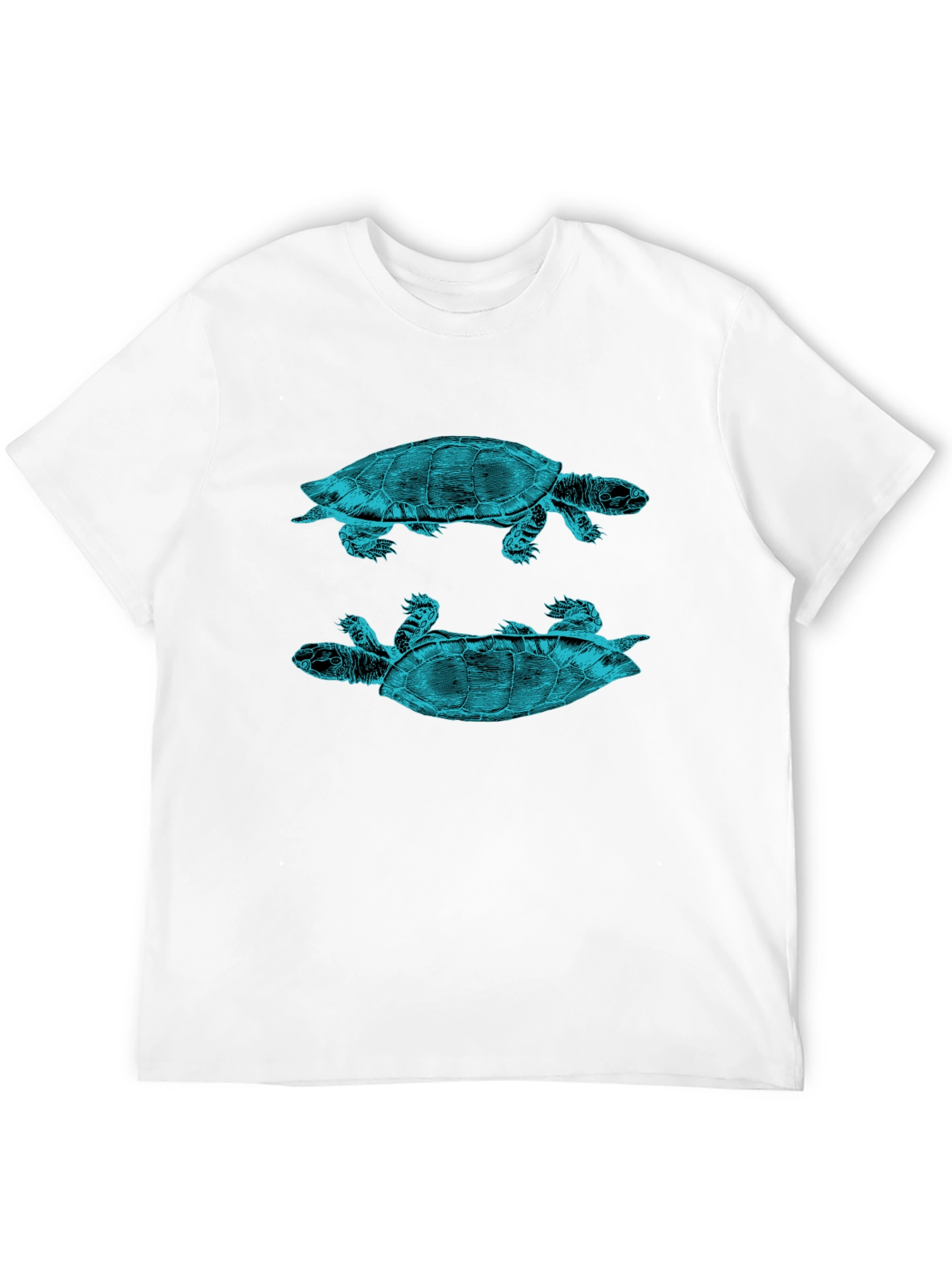 Turtle Graphic Print Crew Neck T-Shirt