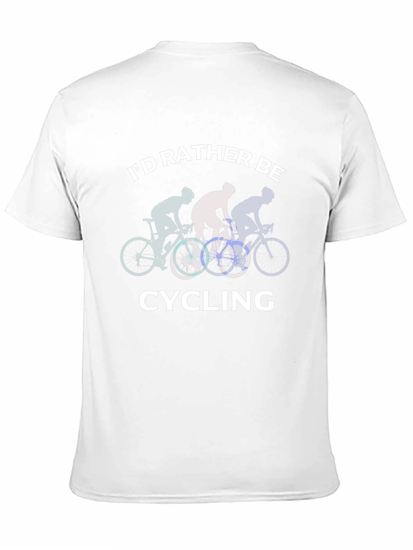 Id Rather Be Cycling Black T-Shirt