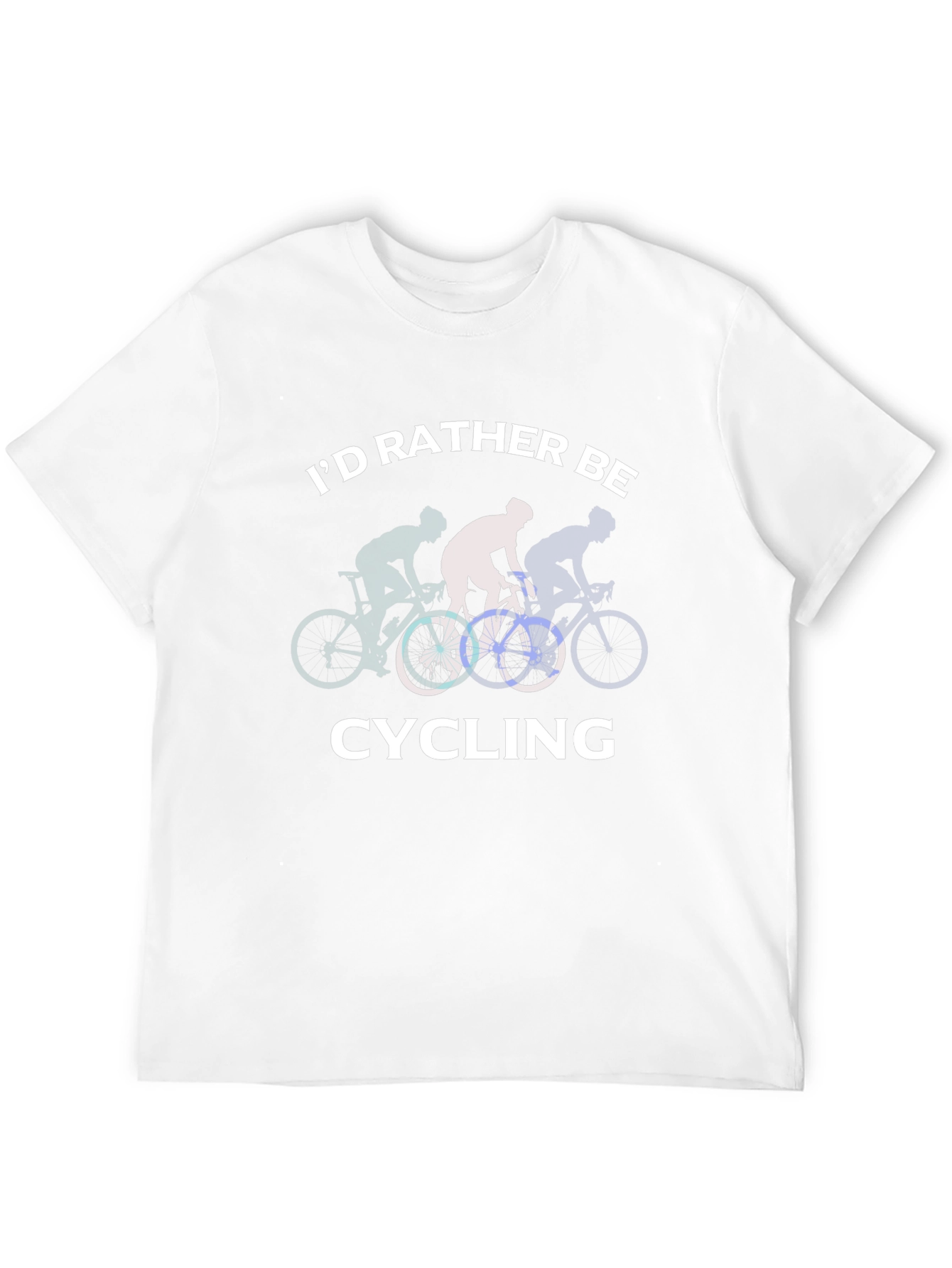Id Rather Be Cycling Black T-Shirt