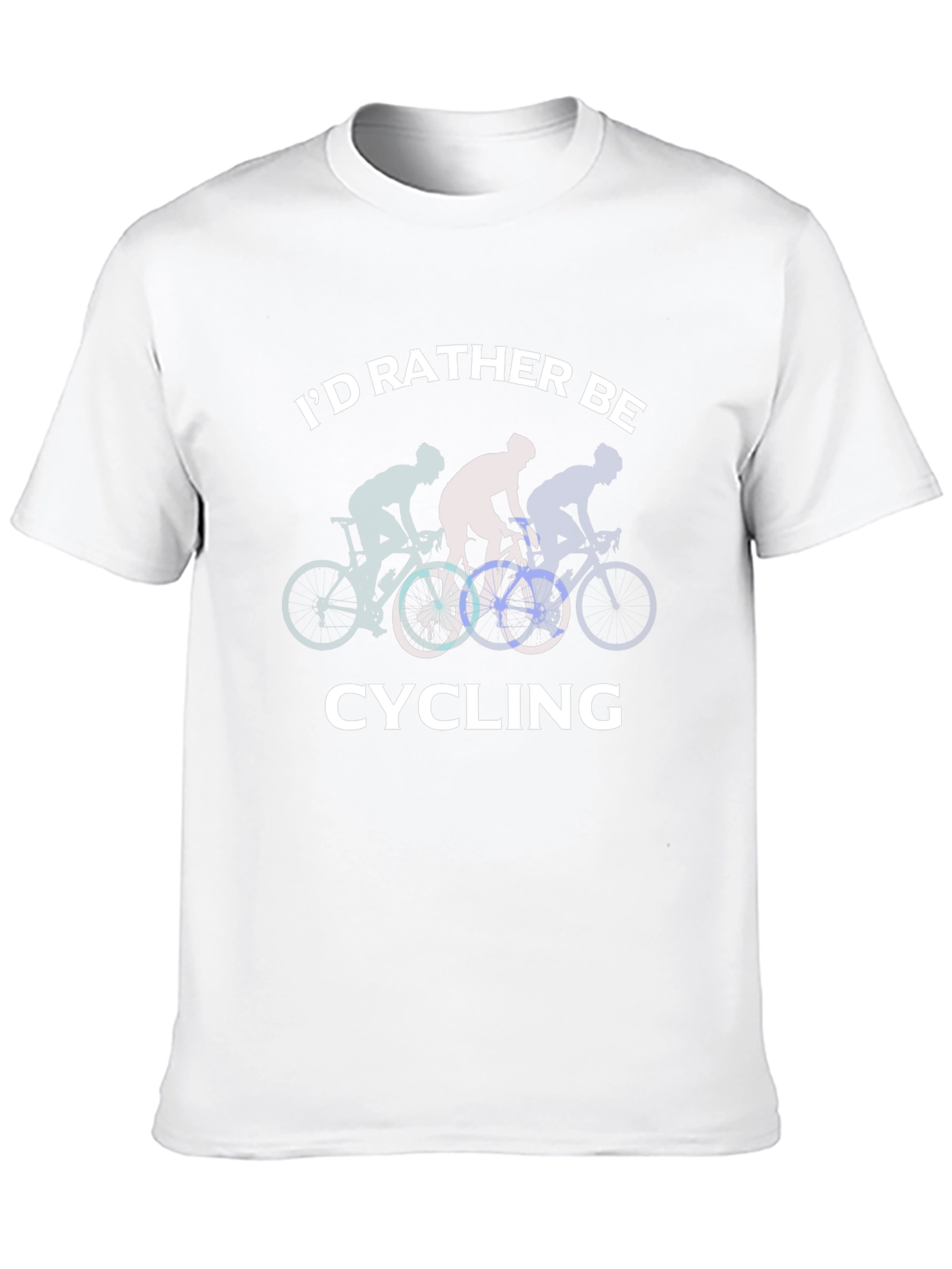 Id Rather Be Cycling Black T-Shirt