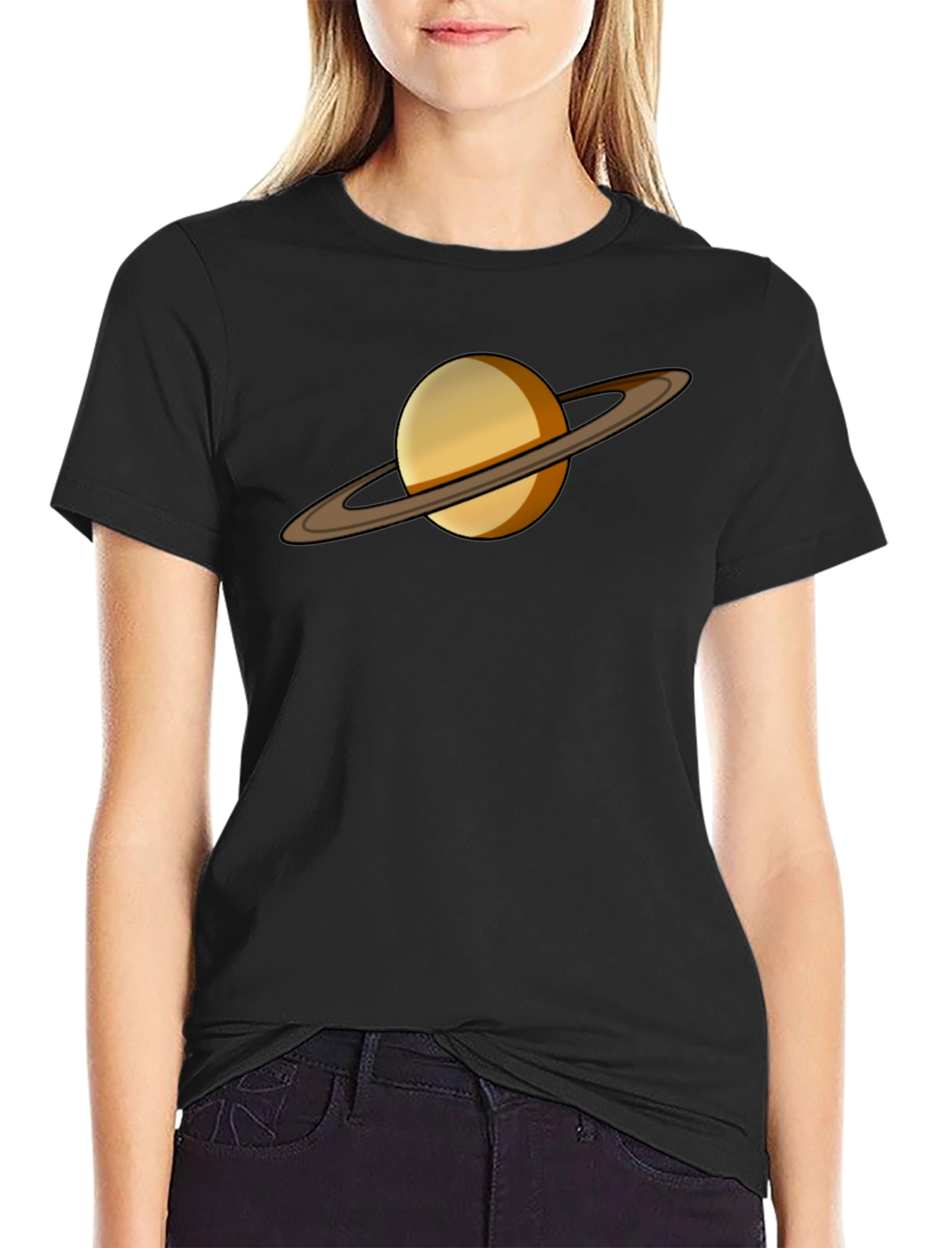 Saturn Graphic Tee - Celestial Style T-Shirt