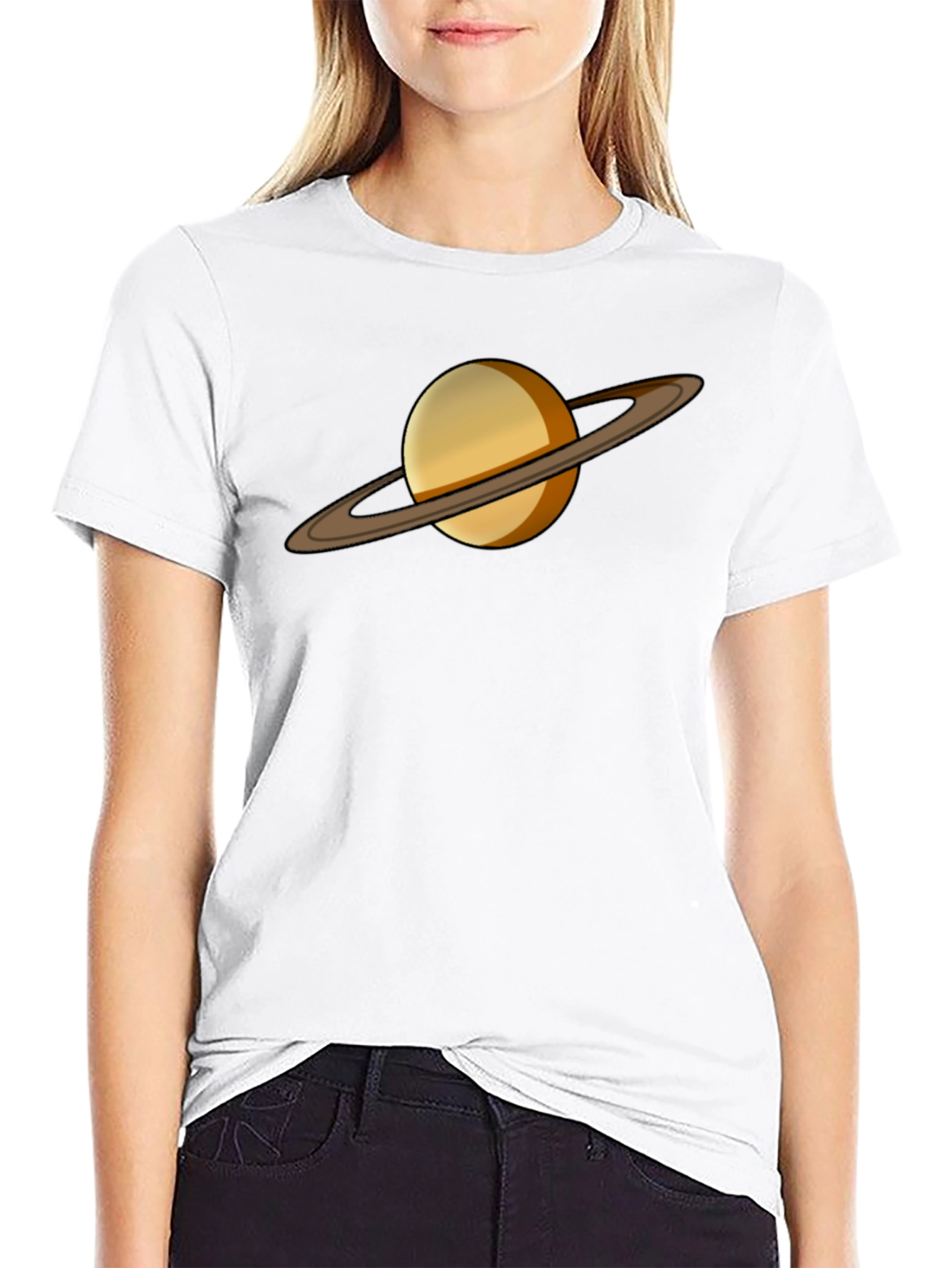 Saturn Graphic Tee - Celestial Style T-Shirt