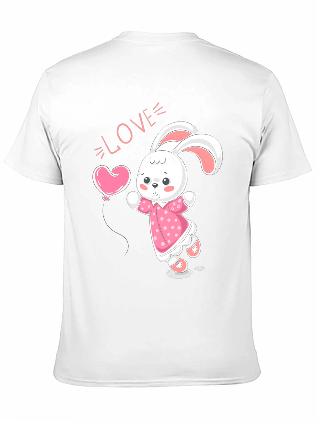 Cute Bunny Love Graphic T-Shirt