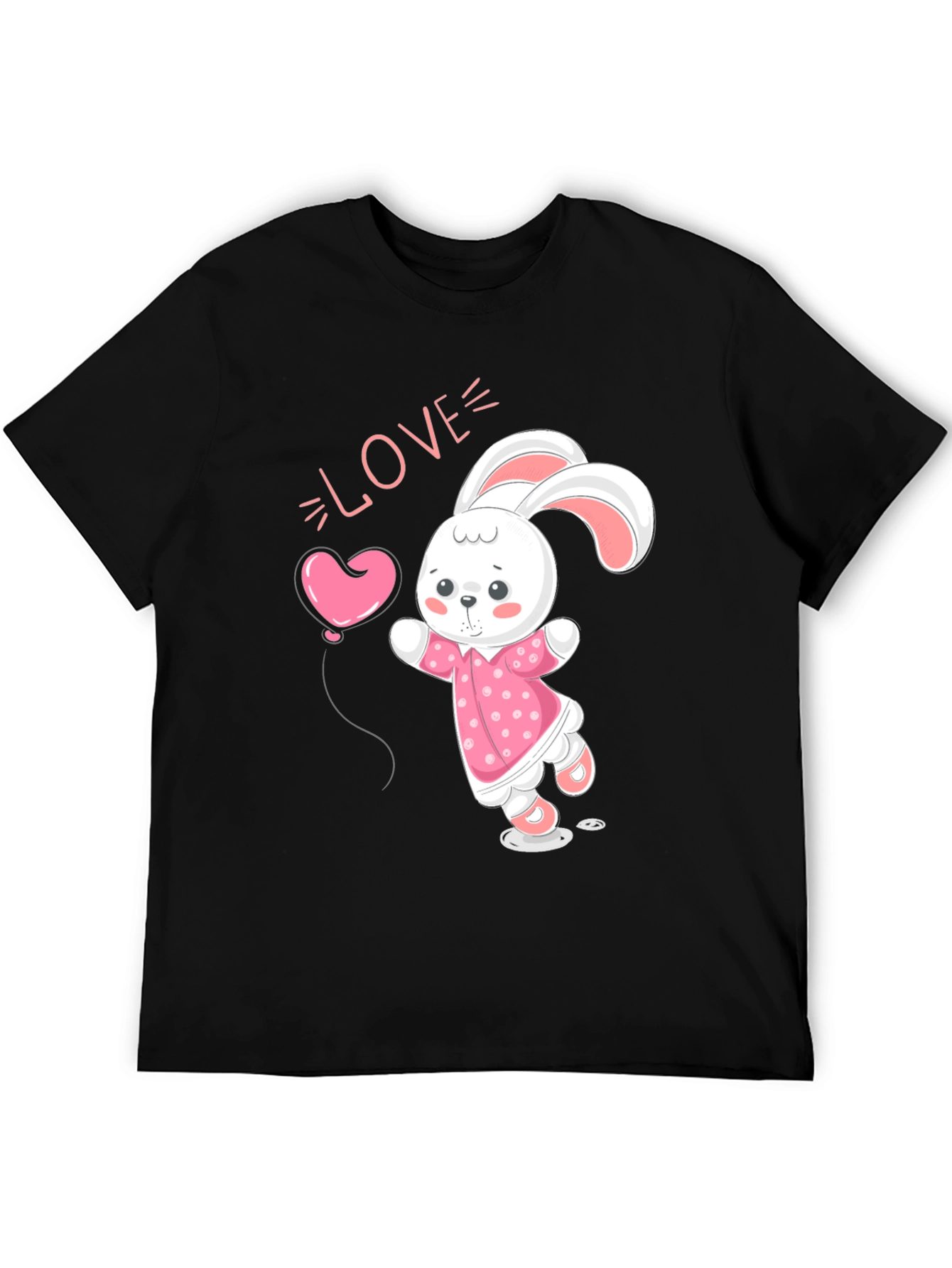 Cute Bunny Love Graphic T-Shirt