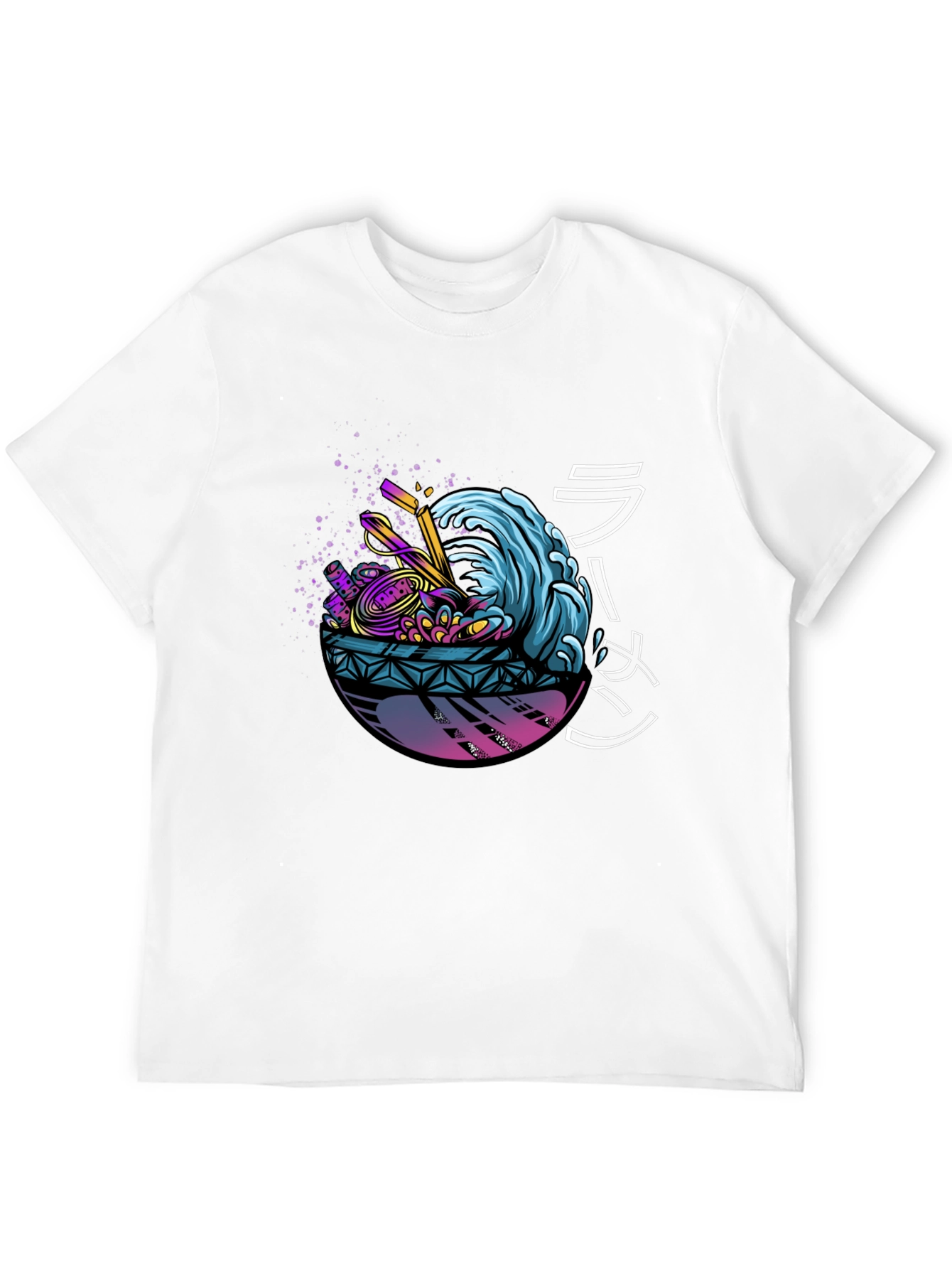 Ramen Wave Graphic Tee - Unique Design Soft Fabric