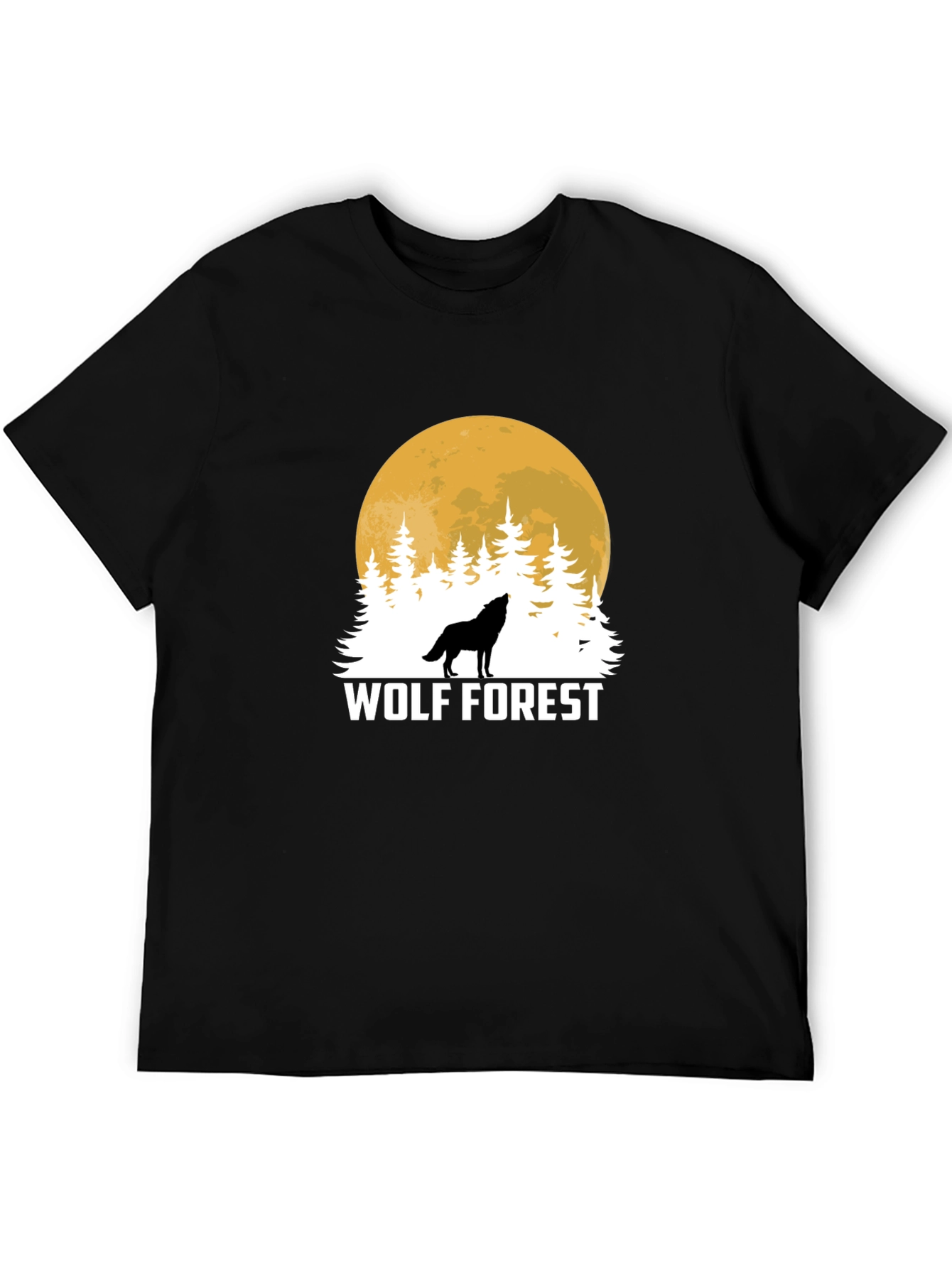 Wolf Forest Black T-Shirt