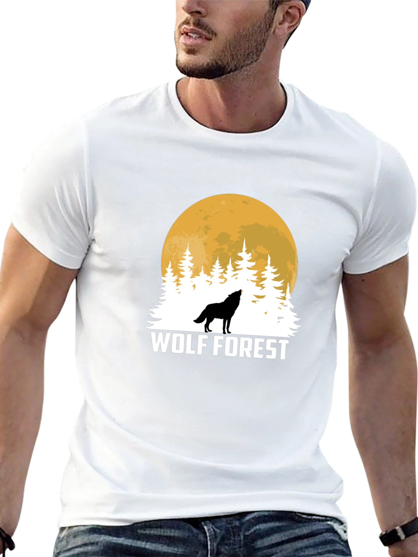 Wolf Forest Black T-Shirt