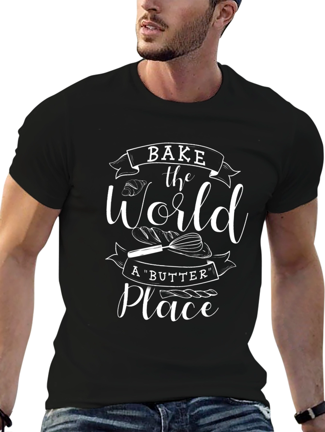 Bake the World T-Shirt - Unisex Cotton Tee