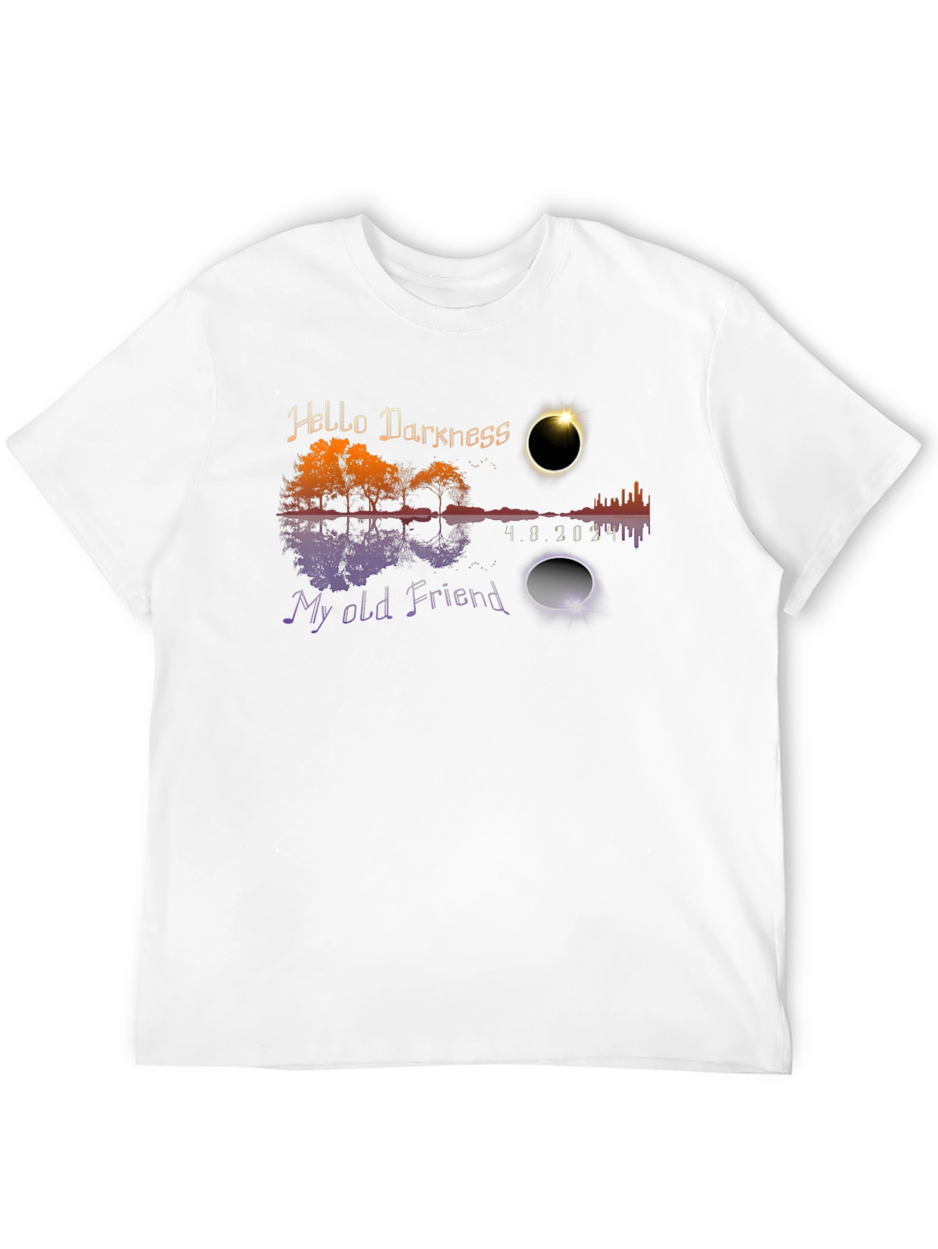 Eclipse Hello Darkness My Old Friend T-Shirt