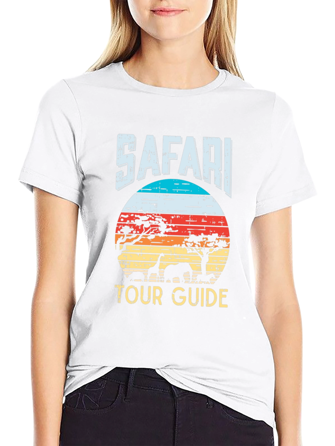 Safari Tour Guide Graphic T-Shirt