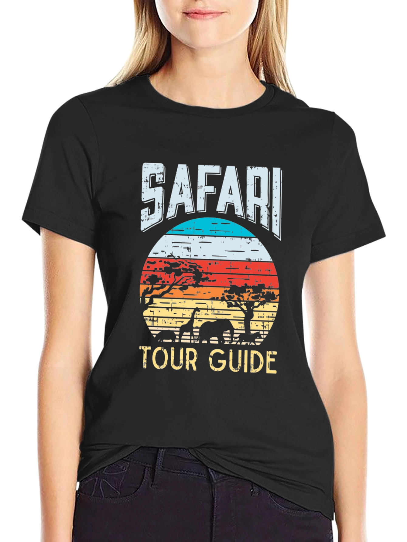 Safari Tour Guide Graphic T-Shirt