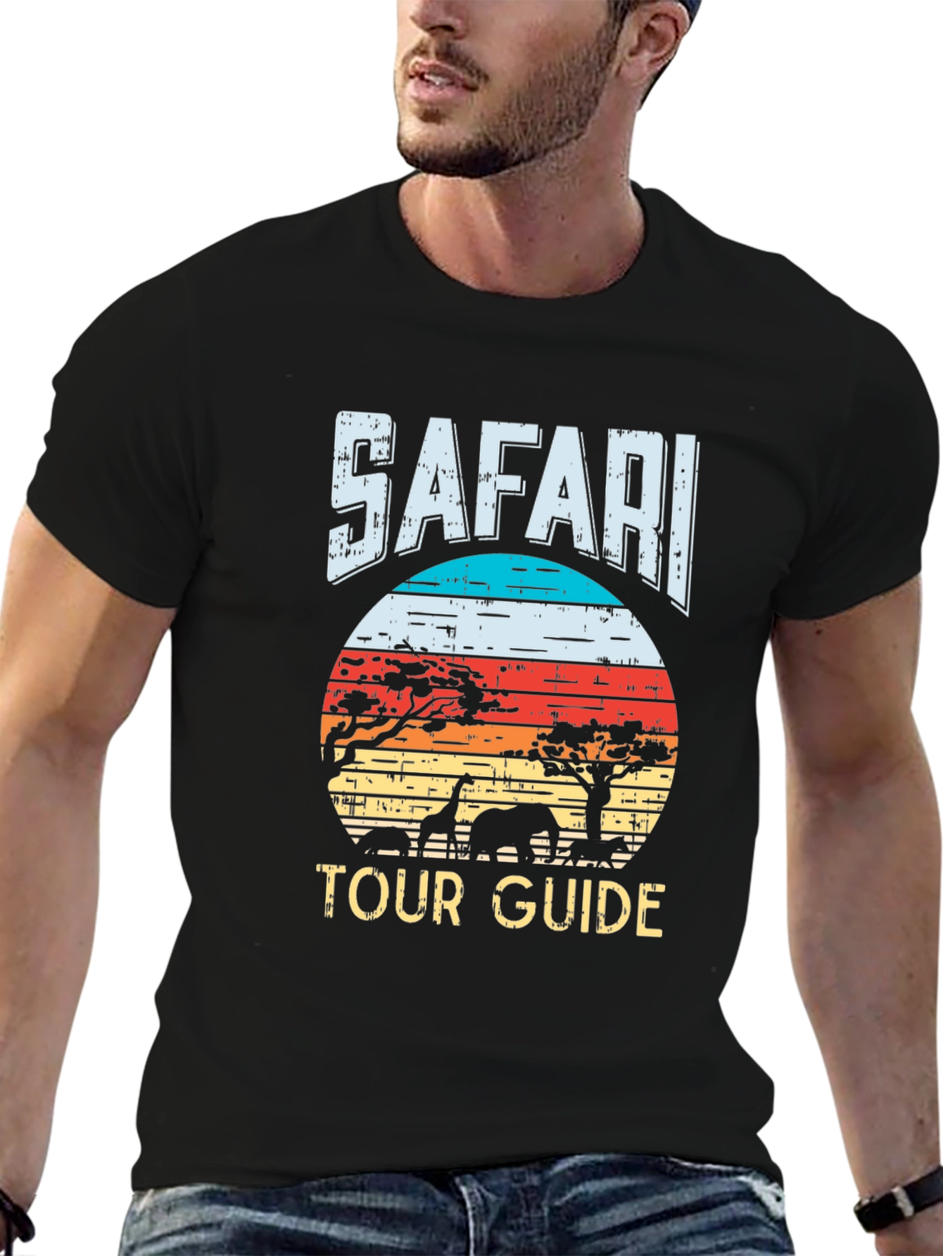 Safari Tour Guide Graphic T-Shirt