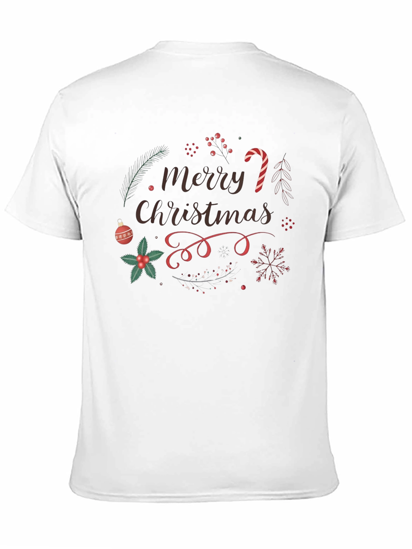 Festive Merry Christmas Graphic T-Shirt