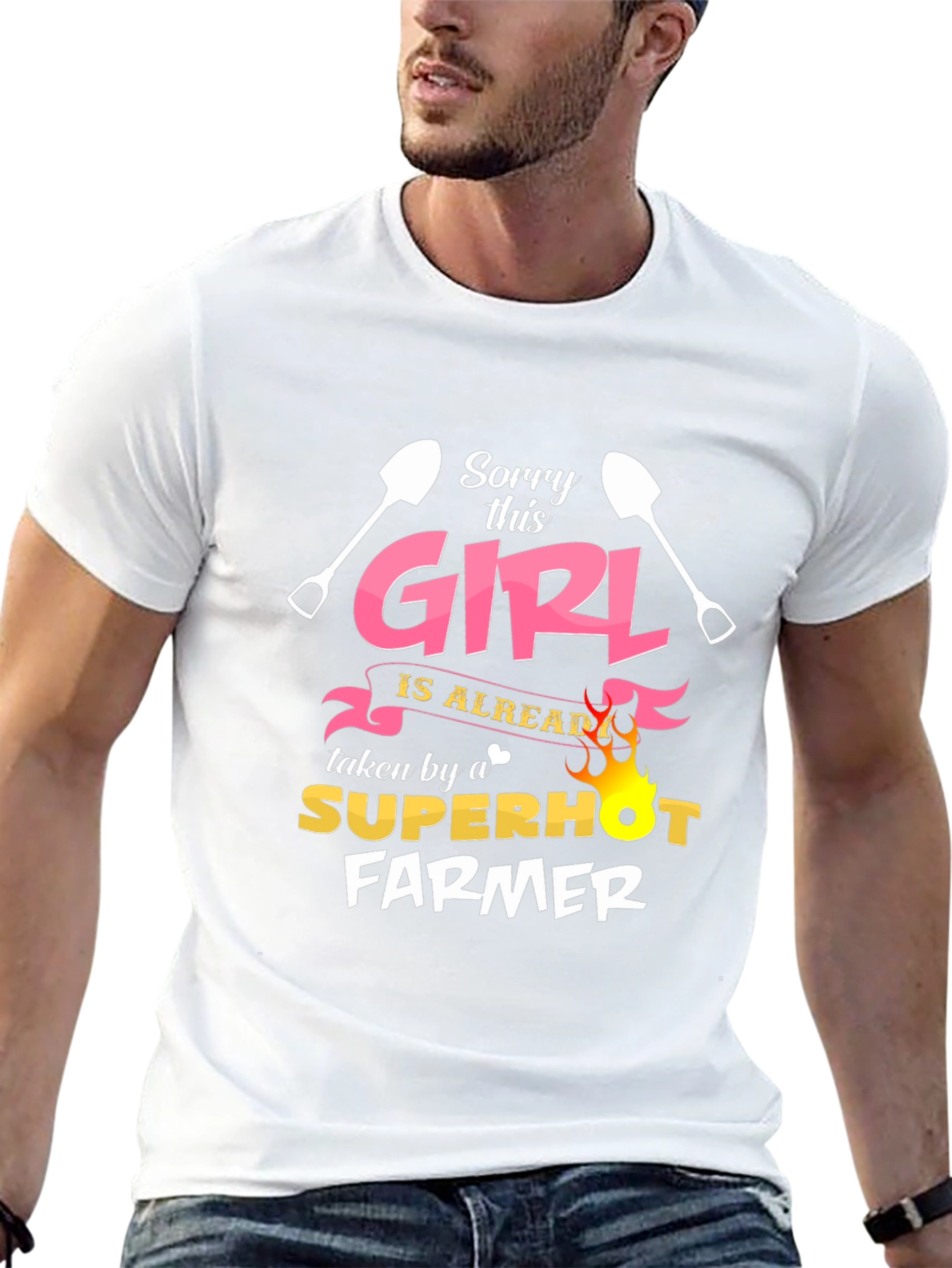 Funny Farmer T-Shirt - Sorry This Girl Taken
