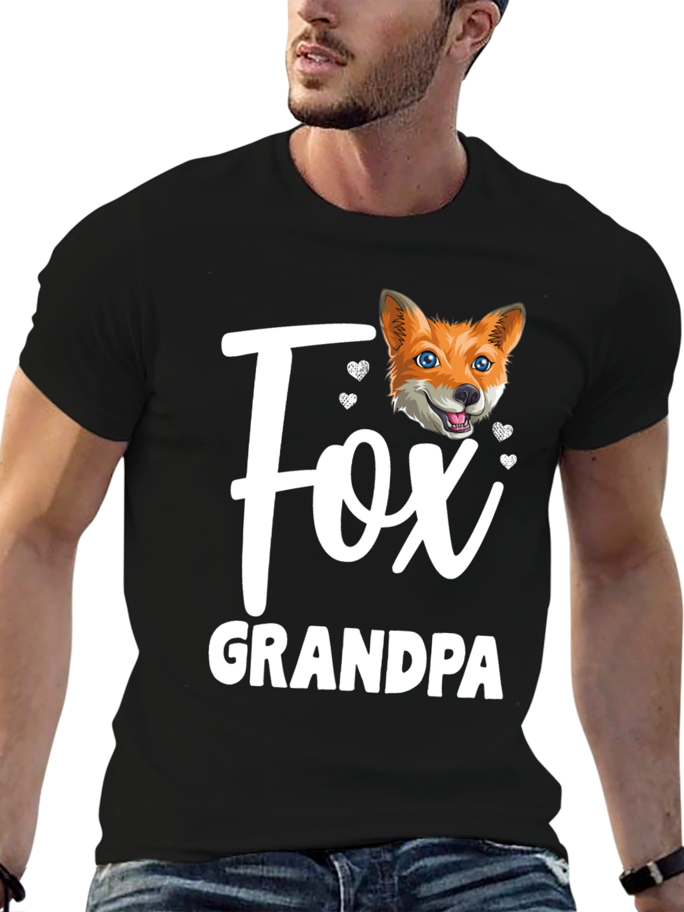 Fox Grandpa T-Shirt - Cute Animal Graphic Tee