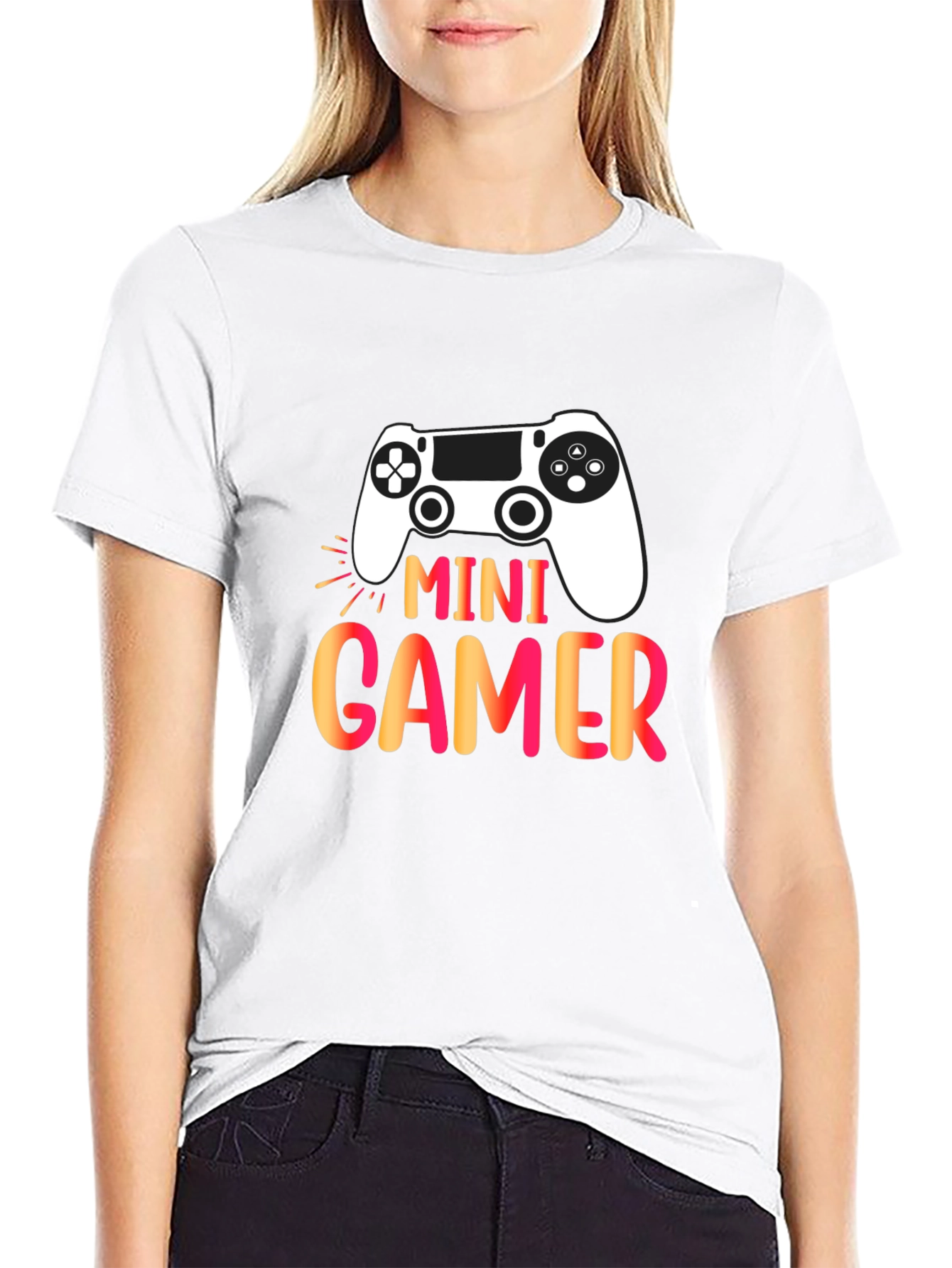 Mini Gamer Graphic T-Shirt - Black