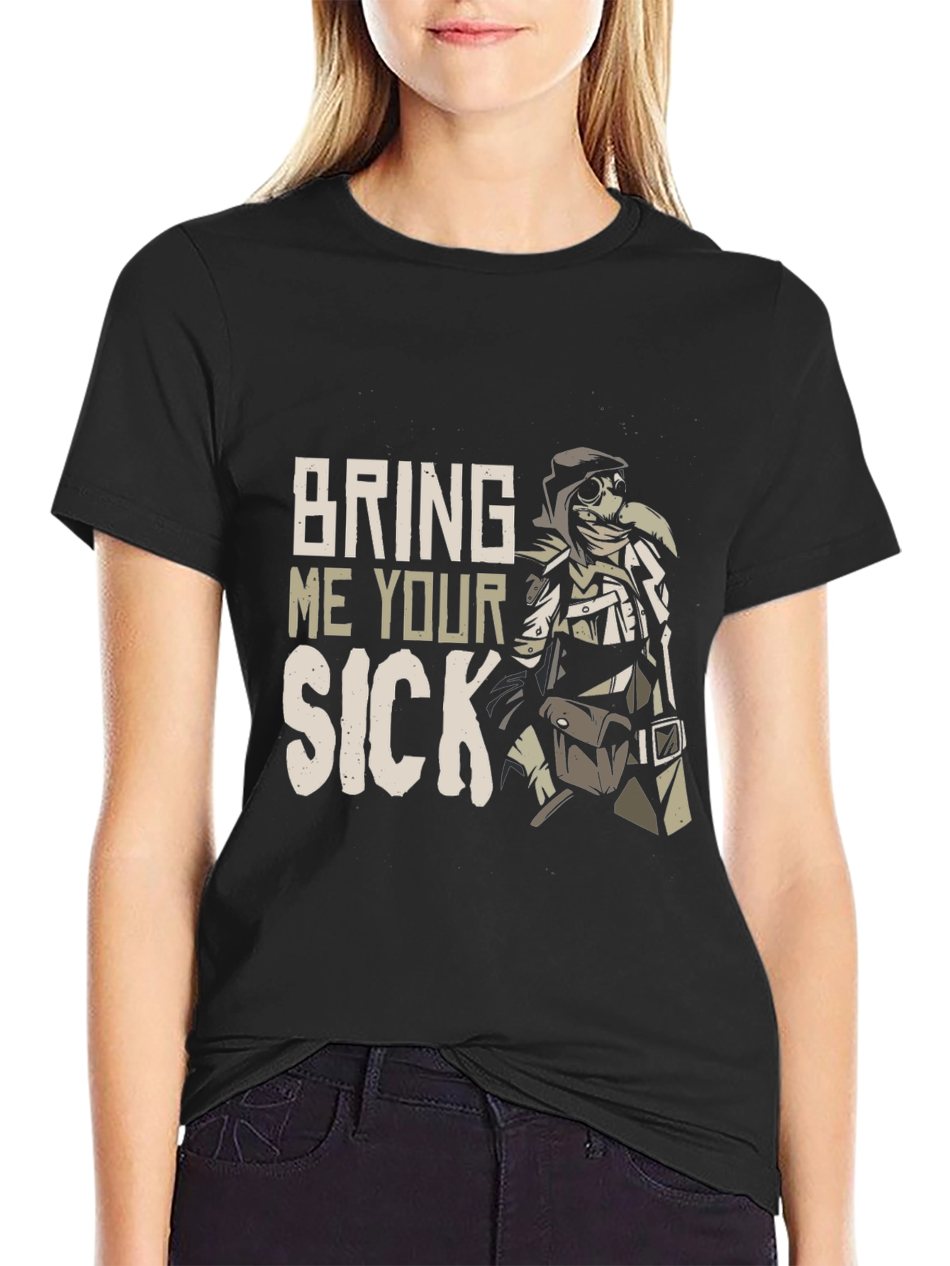 Bring Me Your Sick Plague Doctor Graphic T-Shirt