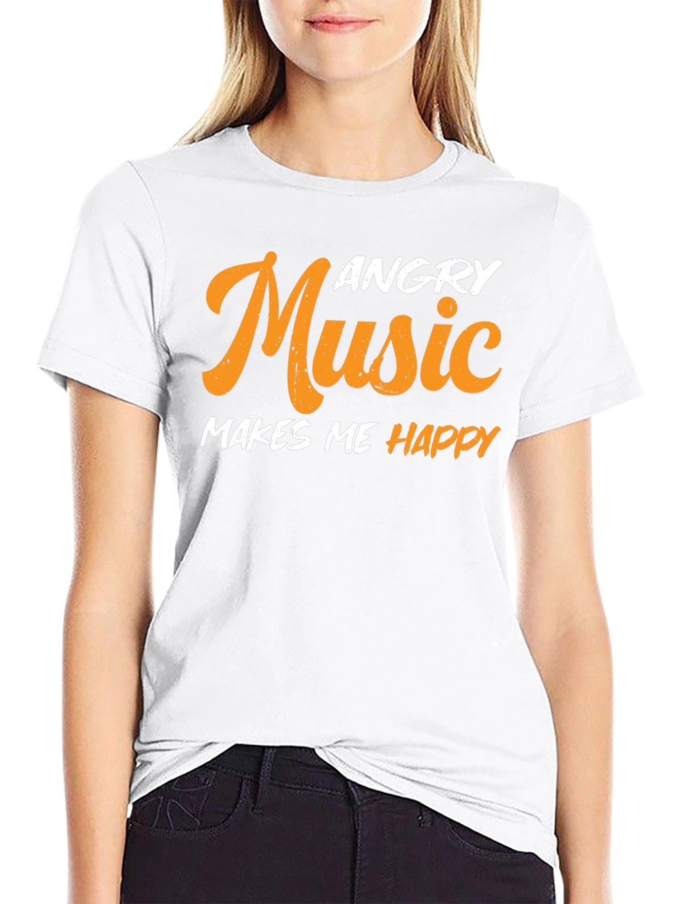 Angry Music Makes Me Happy T-Shirt
