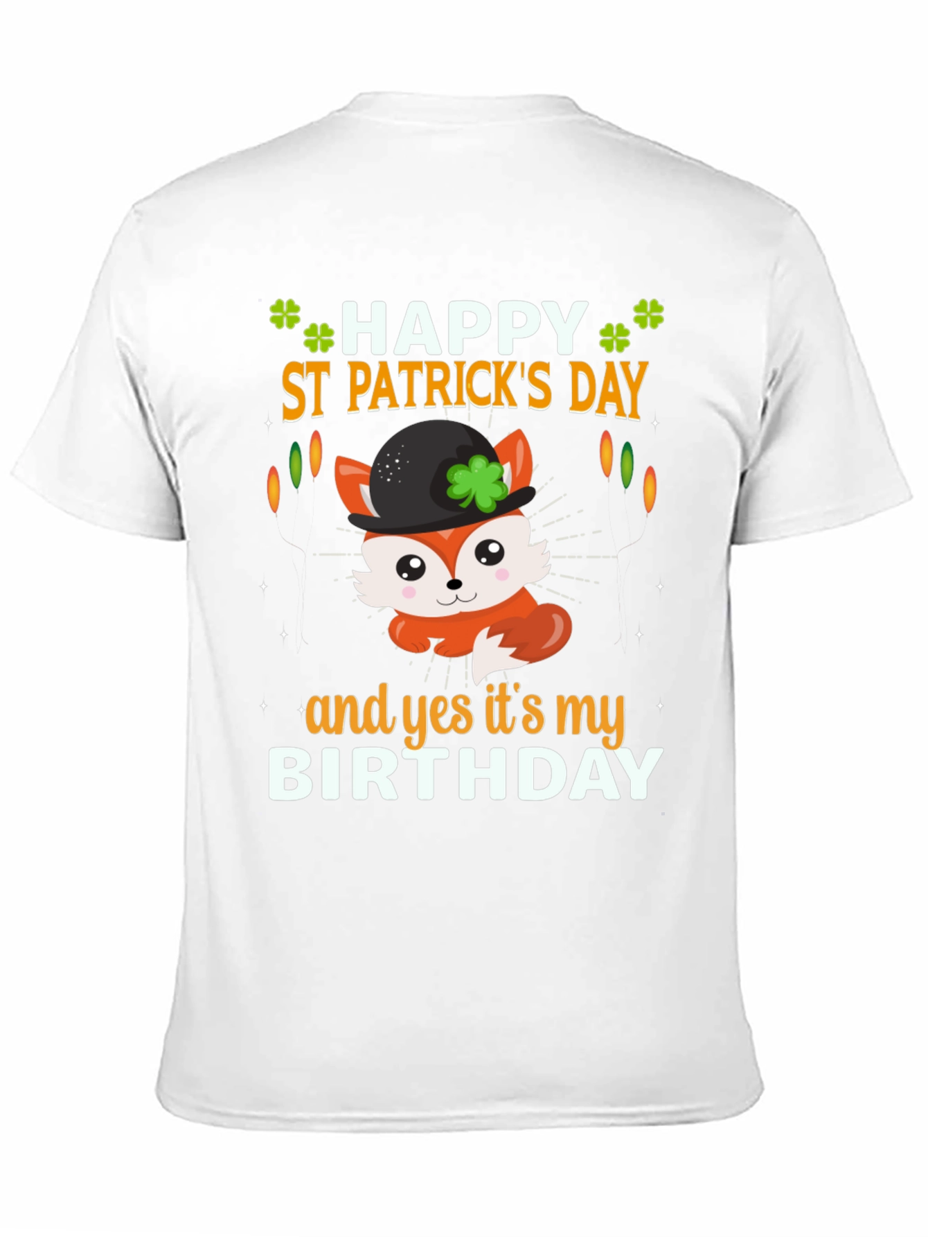 St. Patricks Day Birthday Fox T-Shirt